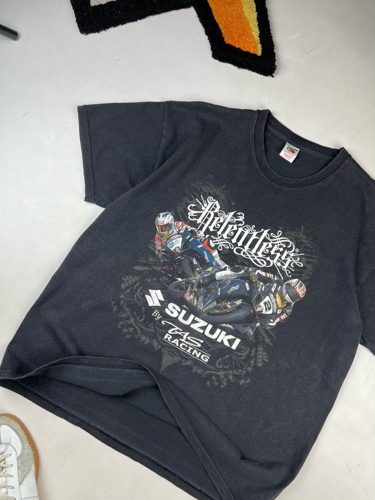Japanese Brand Suzuki Moto Racing vintage t shirt gothic tribal Size US XL / EU 56 / 4 - 4 Thumbnail
