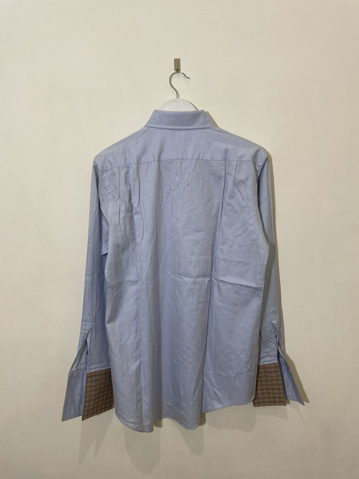 Burberry 2000s Burberry Blue Shirt Streerwear Novacek Balen Y2K Size US L / EU 52-54 / 3 - 8 Thumbnail