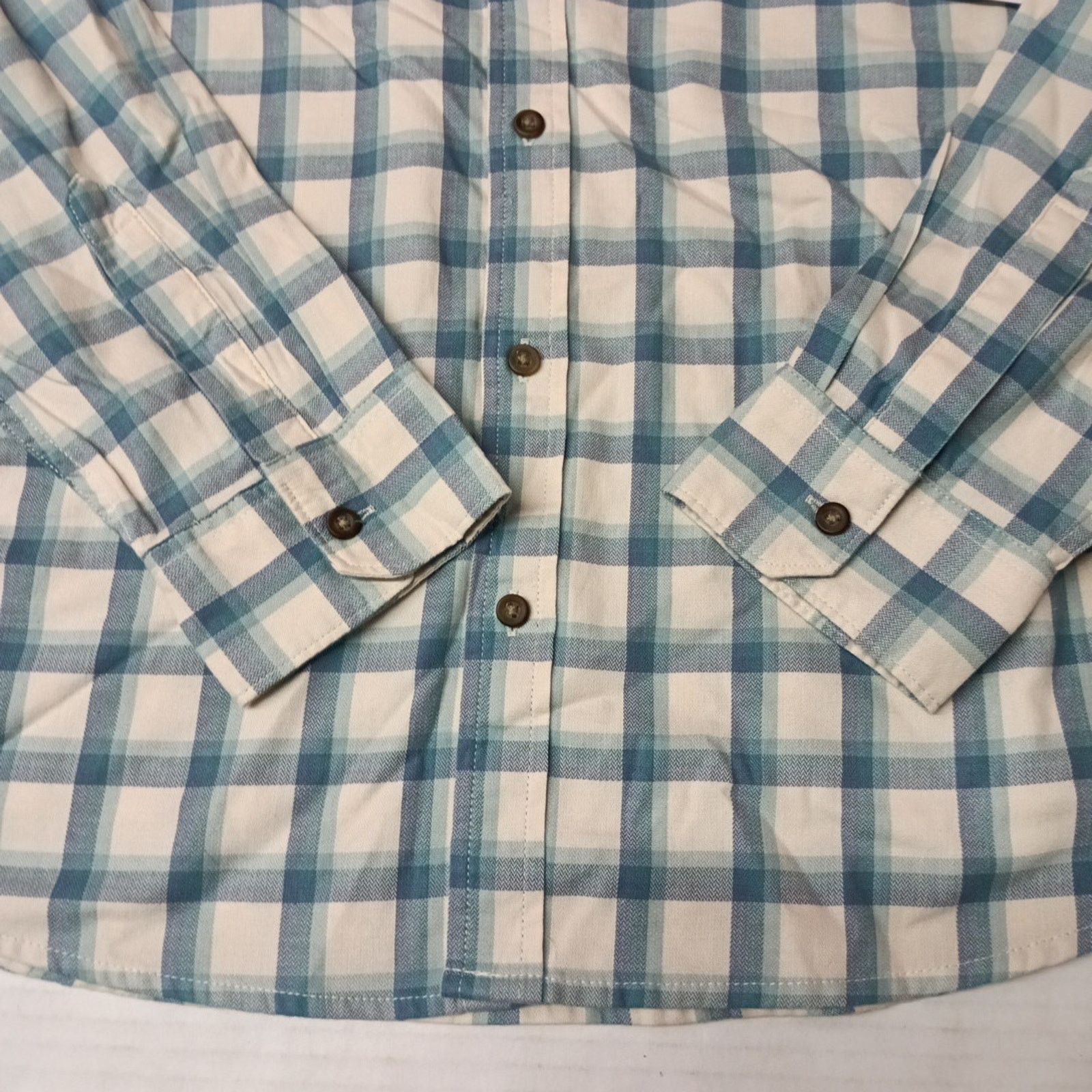Wrangler Wrangler Cowboy Wash Twill Shirt Men's L Nile Blue Checkered Size US L / EU 52-54 / 3 - 2 Thumbnail