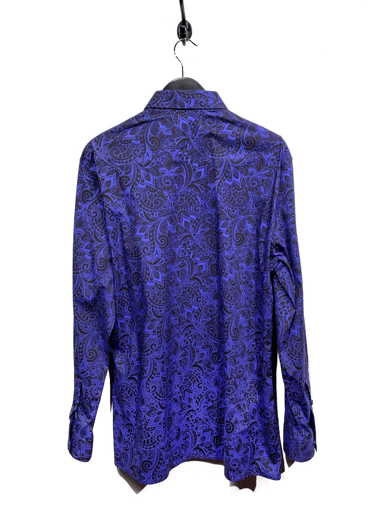 Versace Versace Blue Brown Paisley Patterns Cotton Shirt Size US L / EU 52-54 / 3 - 2 Thumbnail