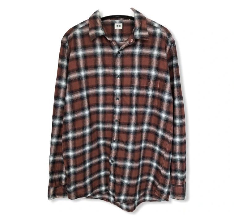 Uniqlo Japanese Brand Uniqlo Plaid Tartan Flannel Shirt 👕 | Grailed