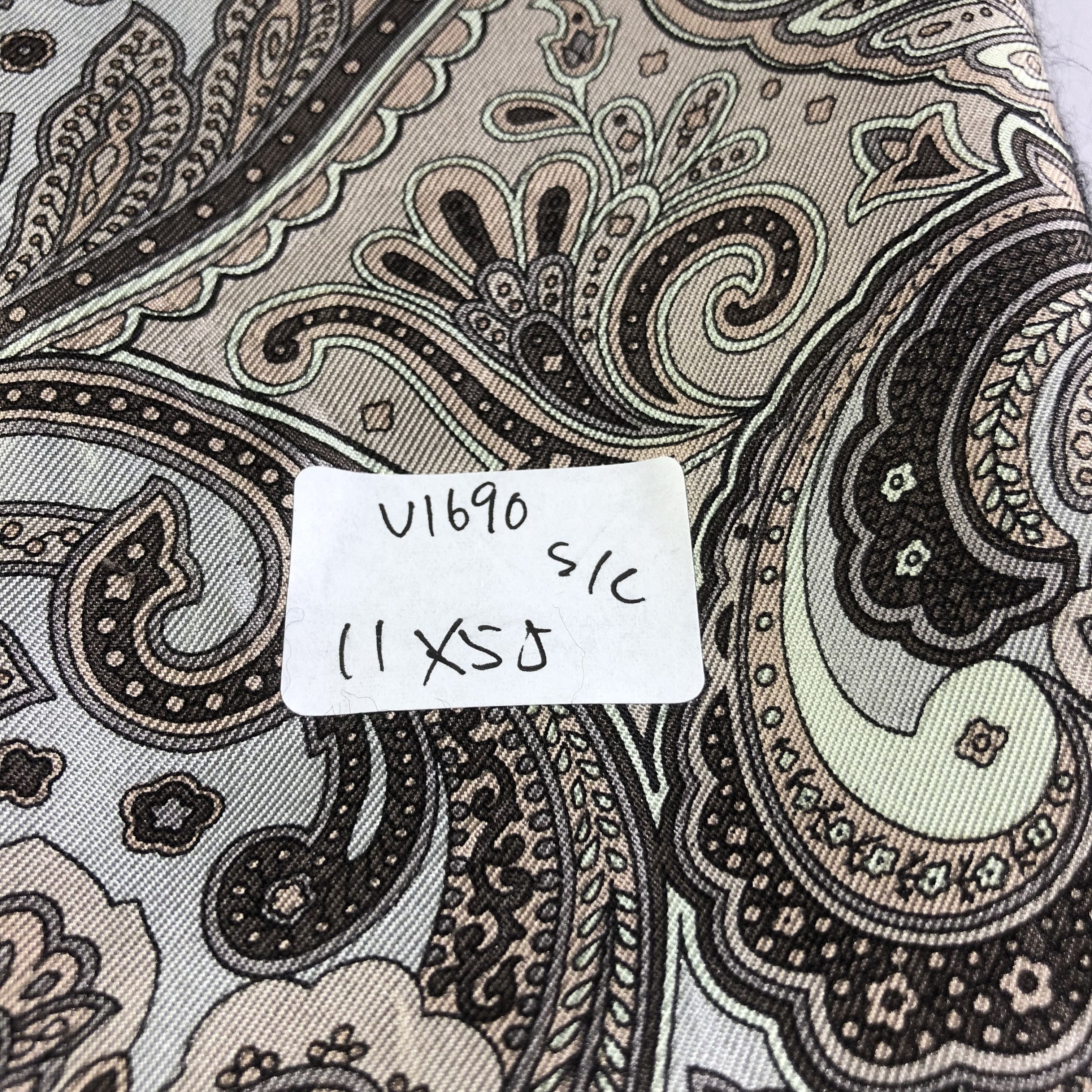Japanese Brand Via Pontaccio Paisley Silk Cashmere Scarf Muffler V1690 Size ONE SIZE - 5 Thumbnail