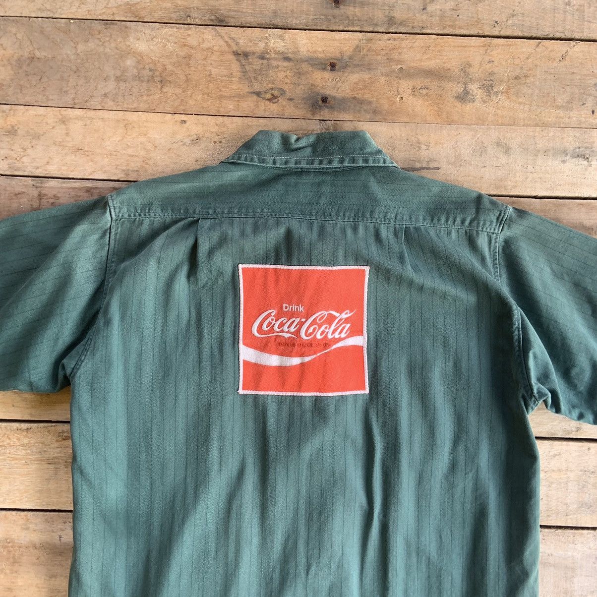 Vintage Vintage Work Shirt Coca Cola Patch Size US S / EU 44-46 / 1 - 6 Thumbnail