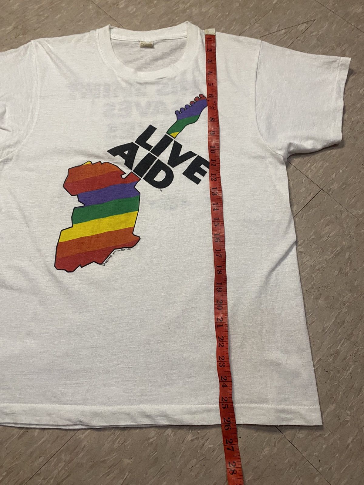 Band Tees × Vintage Vintage live aid foundation 1985 tour t-shirt Size US L / EU 52-54 / 3 - 10 Thumbnail