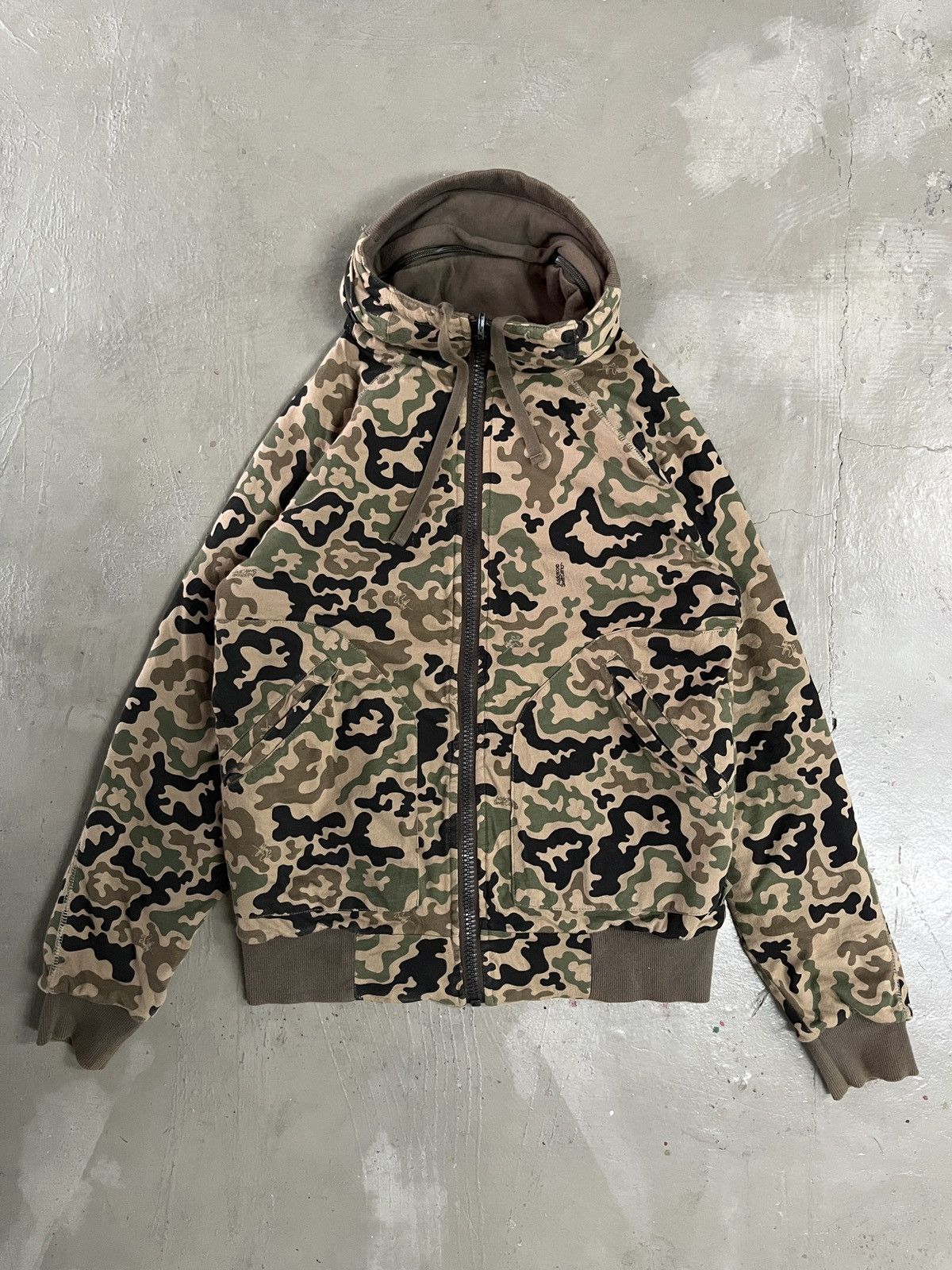 GOA Y2K REVERSIBLE BONO HOODIE CAMO ADDICT GOA LGB KMRII STYLE Size US S / EU 44-46 / 1 - 16 Thumbnail