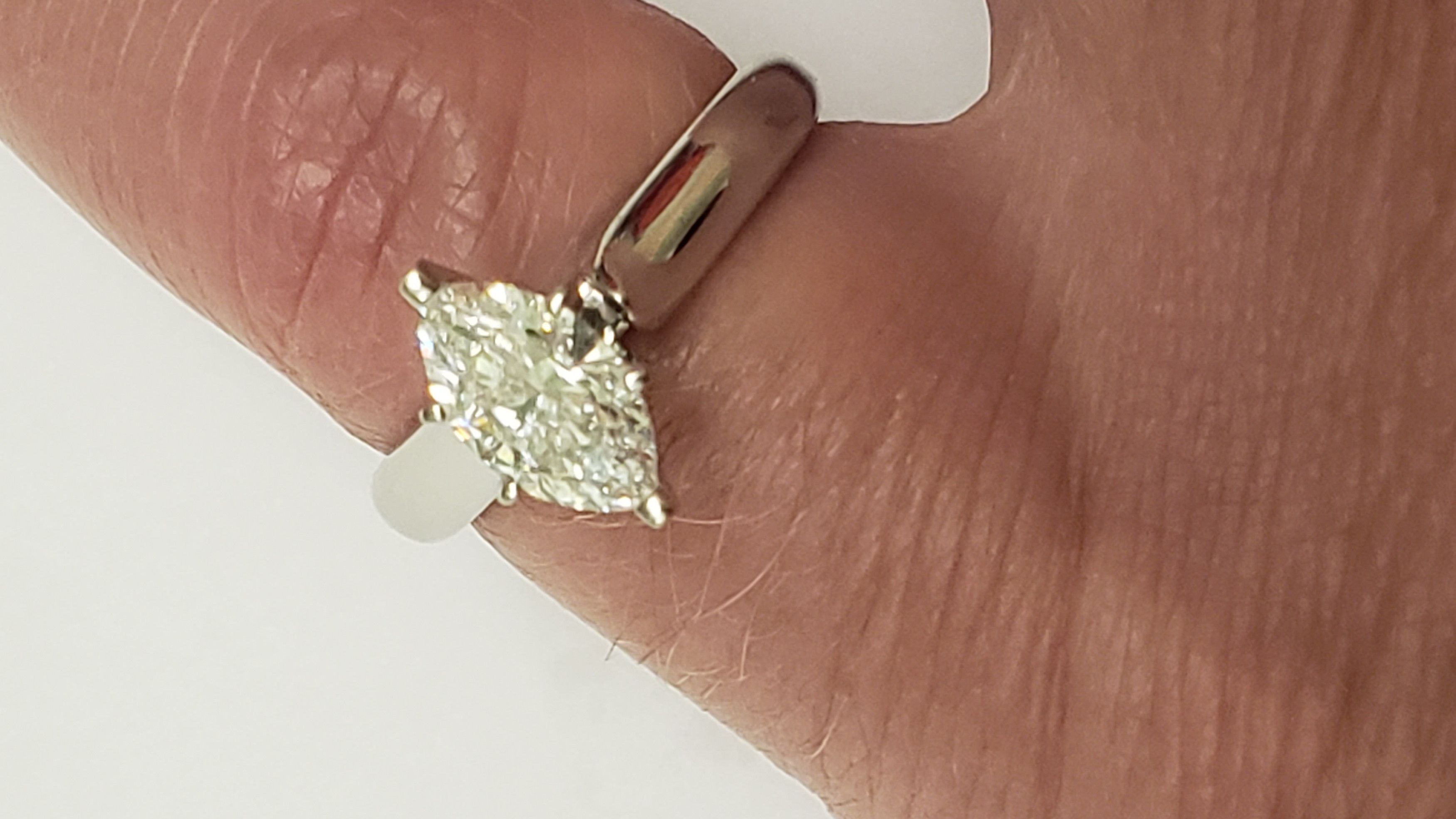 Other GIA Certified! $7,000 14k White Gold 1.01ct Diamond Ring Size ONE SIZE - 7 Thumbnail