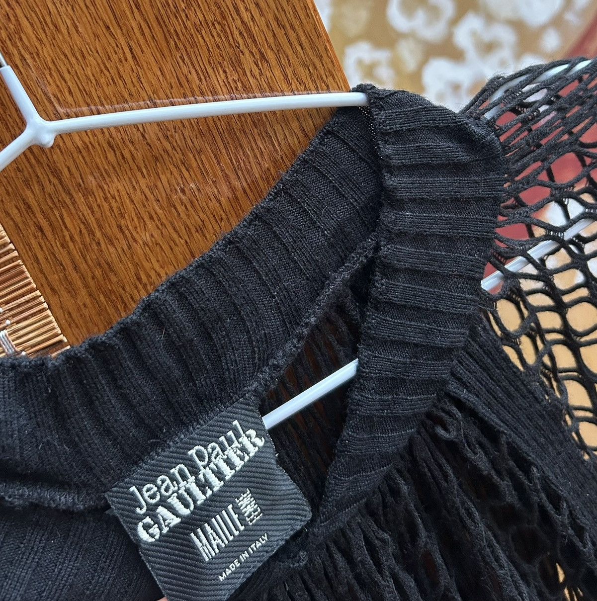 Jean Paul Gaultier Jean Paul Gaultier Maille Cotton Fishnet Crochet Sweater Size S / US 4 / IT 40 - 6 Thumbnail