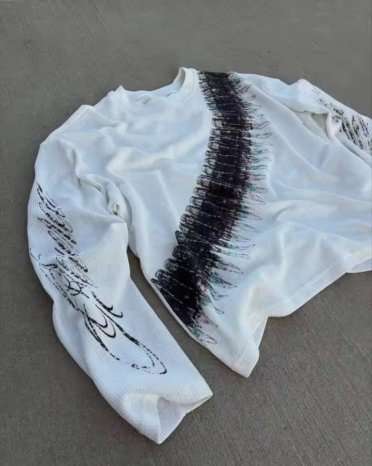 Japanese Brand Bullet Letter Printed Long Sleeve T-shirt Size US S / EU 44-46 / 1 - 2 Thumbnail