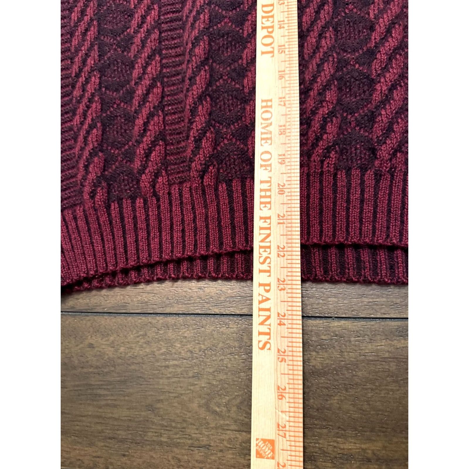 Vintage VINTAGE Limited-Editions by Expressions Sweater Womens Large Red Cable Knit 80s Italy Pullover Crew Neck Wool Acrylic Knit Measurements Size L / US 10 / IT 46 - 5 Thumbnail