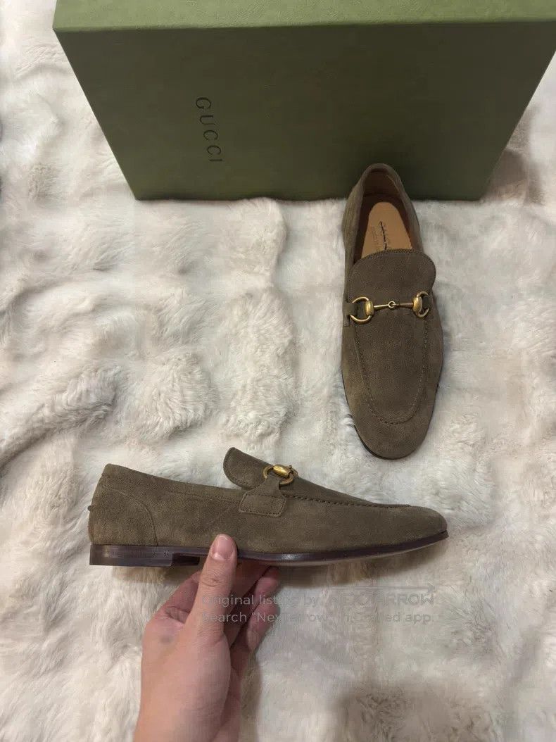 Gucci Guicci Suede Horsebit Loafers Leather Shoes Size US 6.5 / EU 39-40 - 2 Thumbnail