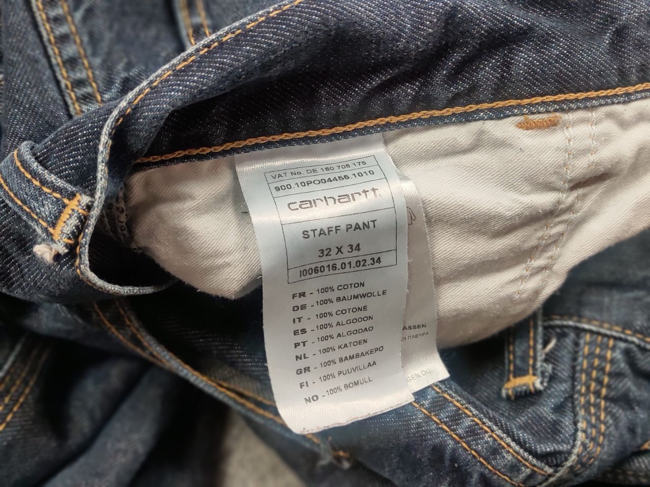 Carhartt Vintage Carhartt Staff Dark blue Denim Pants USA Style Jeans Size US 32 / EU 48 - 16 Thumbnail