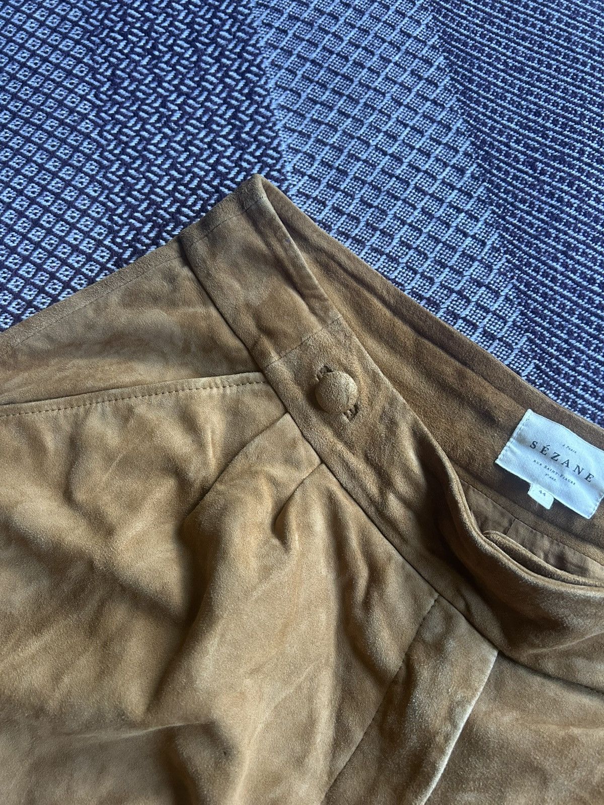 Sezane Sezane 100% Goat Leather Midi Skirt Women Size 44 Luxury Size 30" / US 8 / IT 44 - 7 Thumbnail
