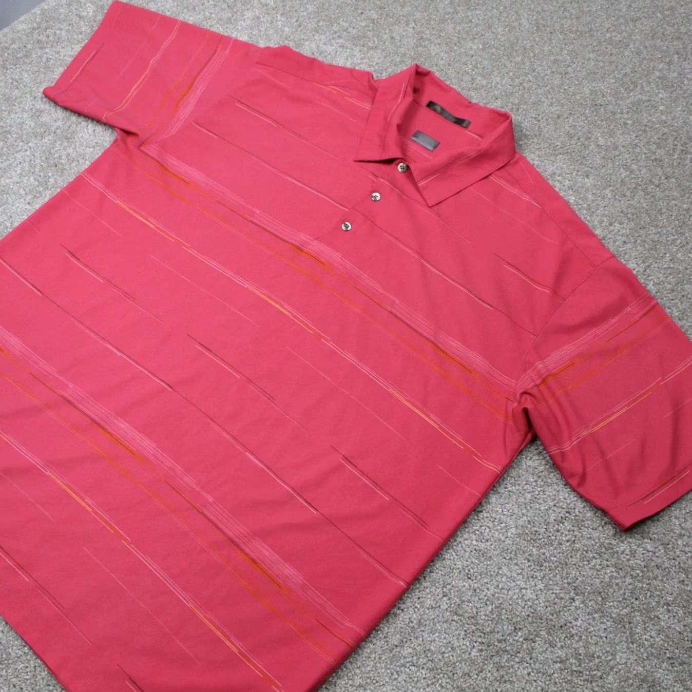 Nike Nike Tiger Woods Polo Shirt Mens XL Pink Short Sleeve FitDry Golf Polyester Stretch Shirt Size US XL / EU 56 / 4 - 3 Thumbnail
