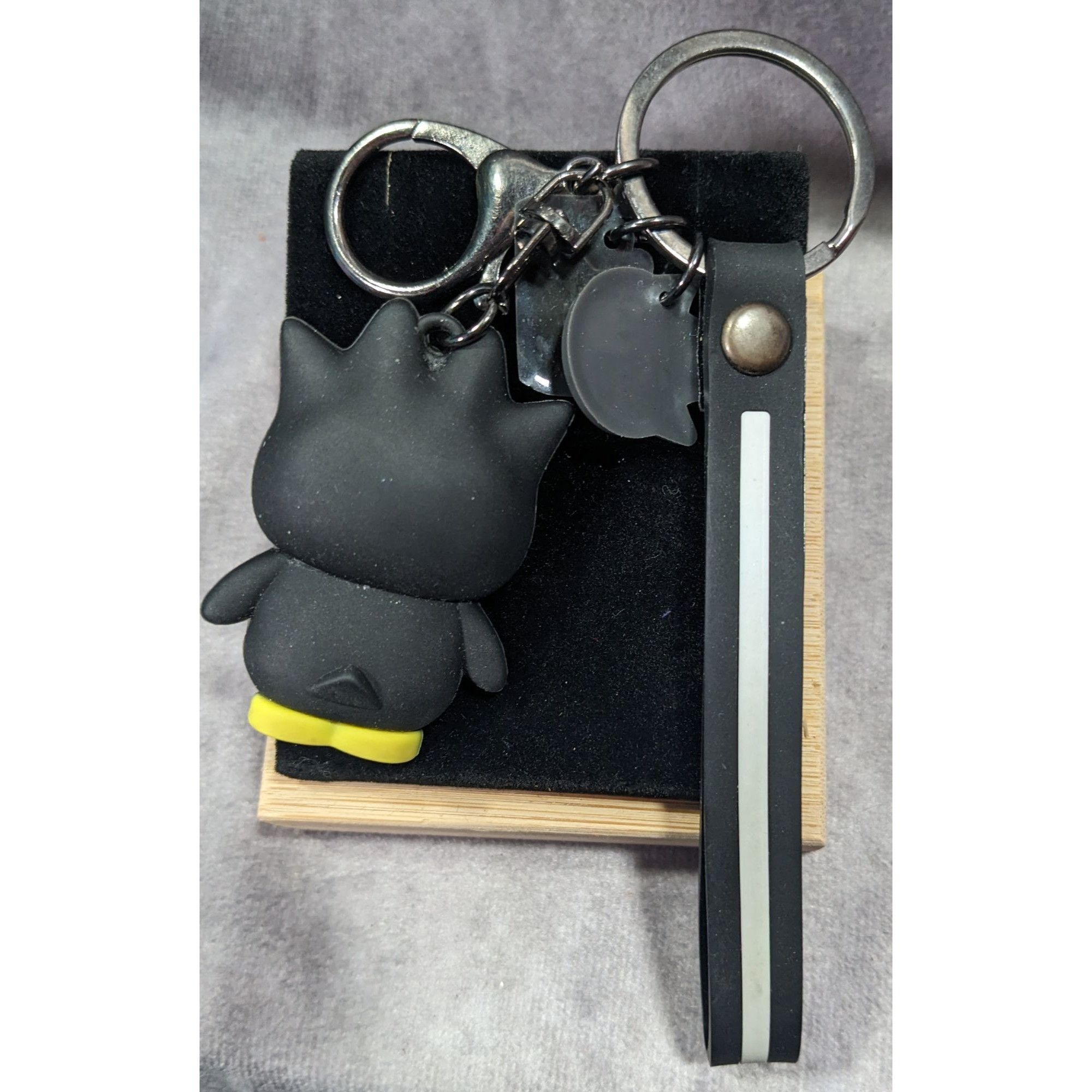 Other Sanrio Badtz-Maru Black And White Figural Keychain Size ONE SIZE - 4 Thumbnail