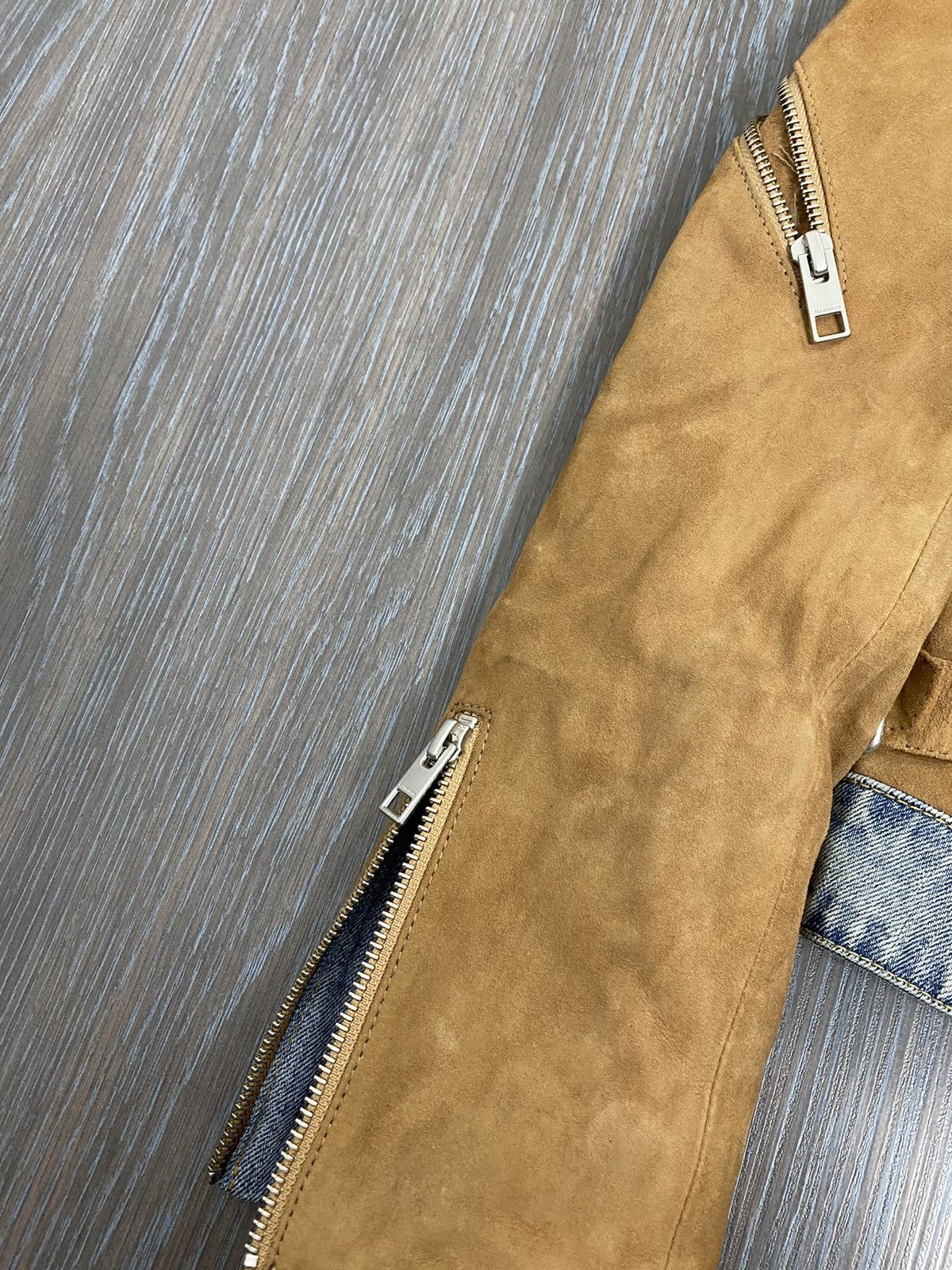 Allsaints NWT Allsaints Full zip Denik Suede Curtis Jacket RRP725$ Size XS / US 0-2 / IT 36-38 - 6 Thumbnail