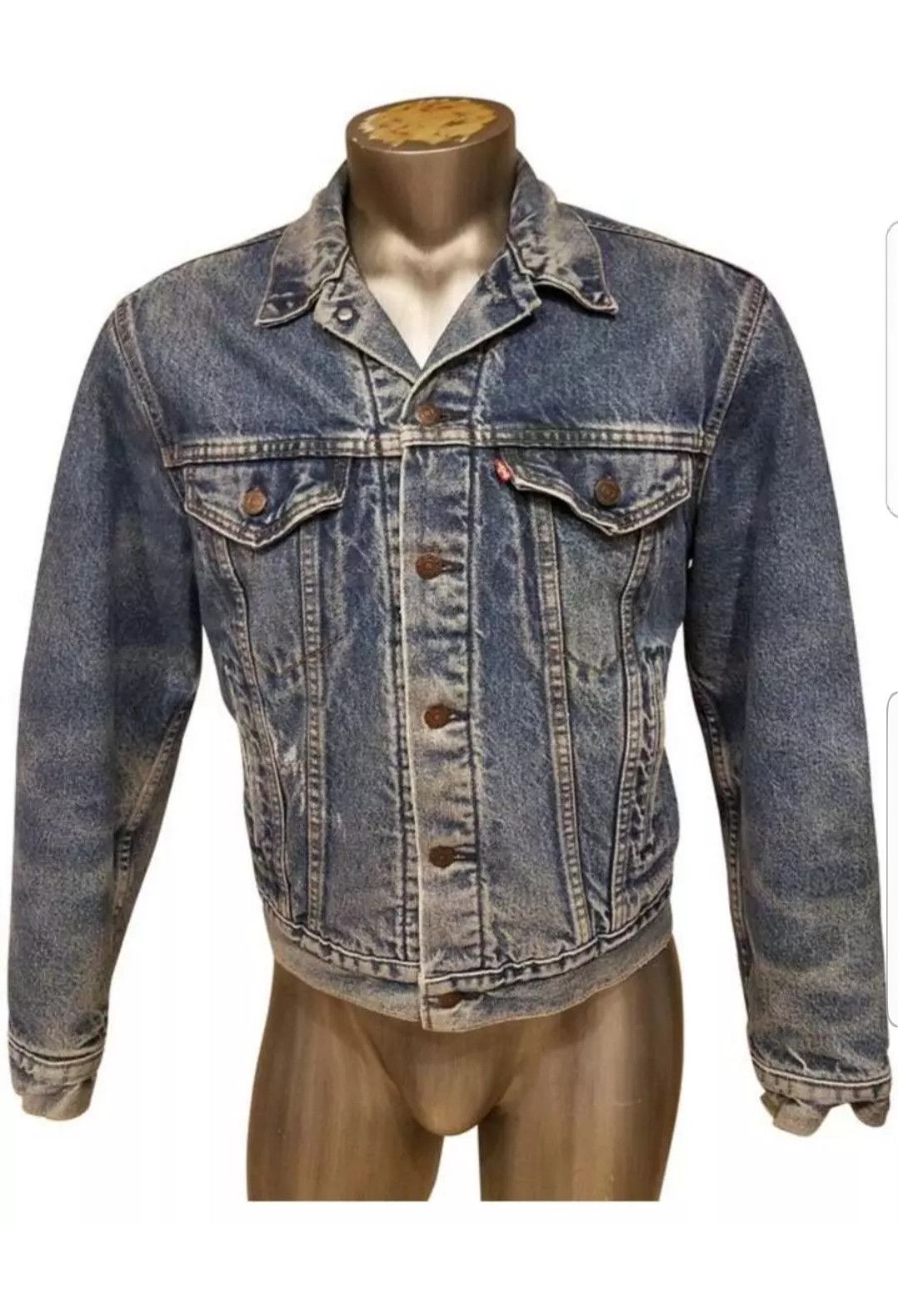 Levi's DENIM BLUE TRUCKER 70506 VINTAGE . Size US L / EU 52-54 / 3 - 1 Thumbnail