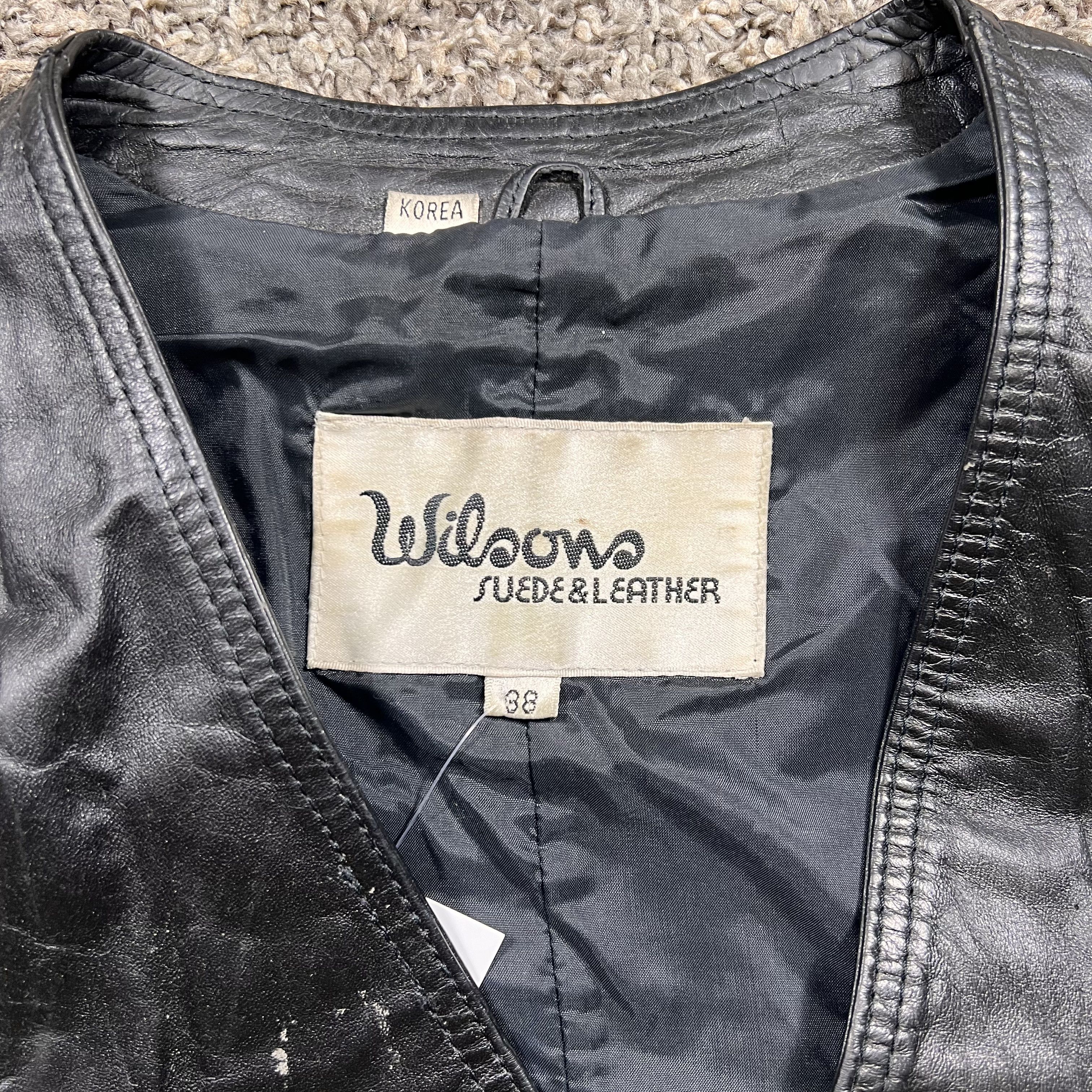 Vintage × Wilsons Leather 1990’s Vintage Wilsons Suede & Leather Leather Vest Size XS / US 0-2 / IT 36-38 - 2 Thumbnail