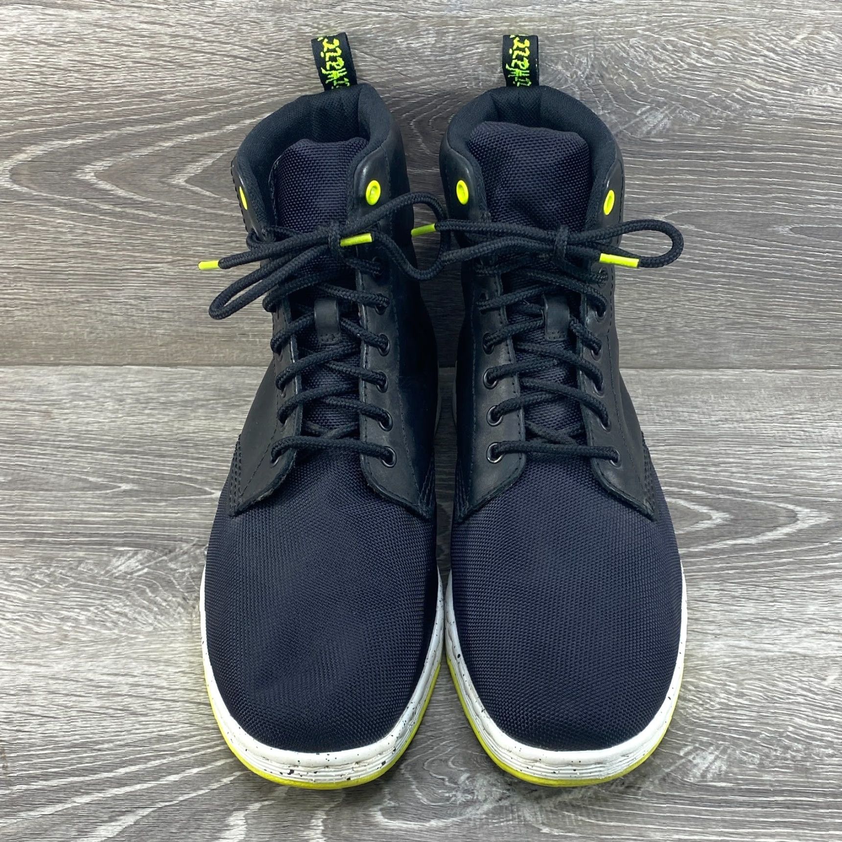 Dr. Martens VINTAGE Dr Doc Martens Rigal Cordura Mens 10 WMS 11 Black Leather Combat Boots AirWair Size US 9 / EU 42 - 3 Thumbnail