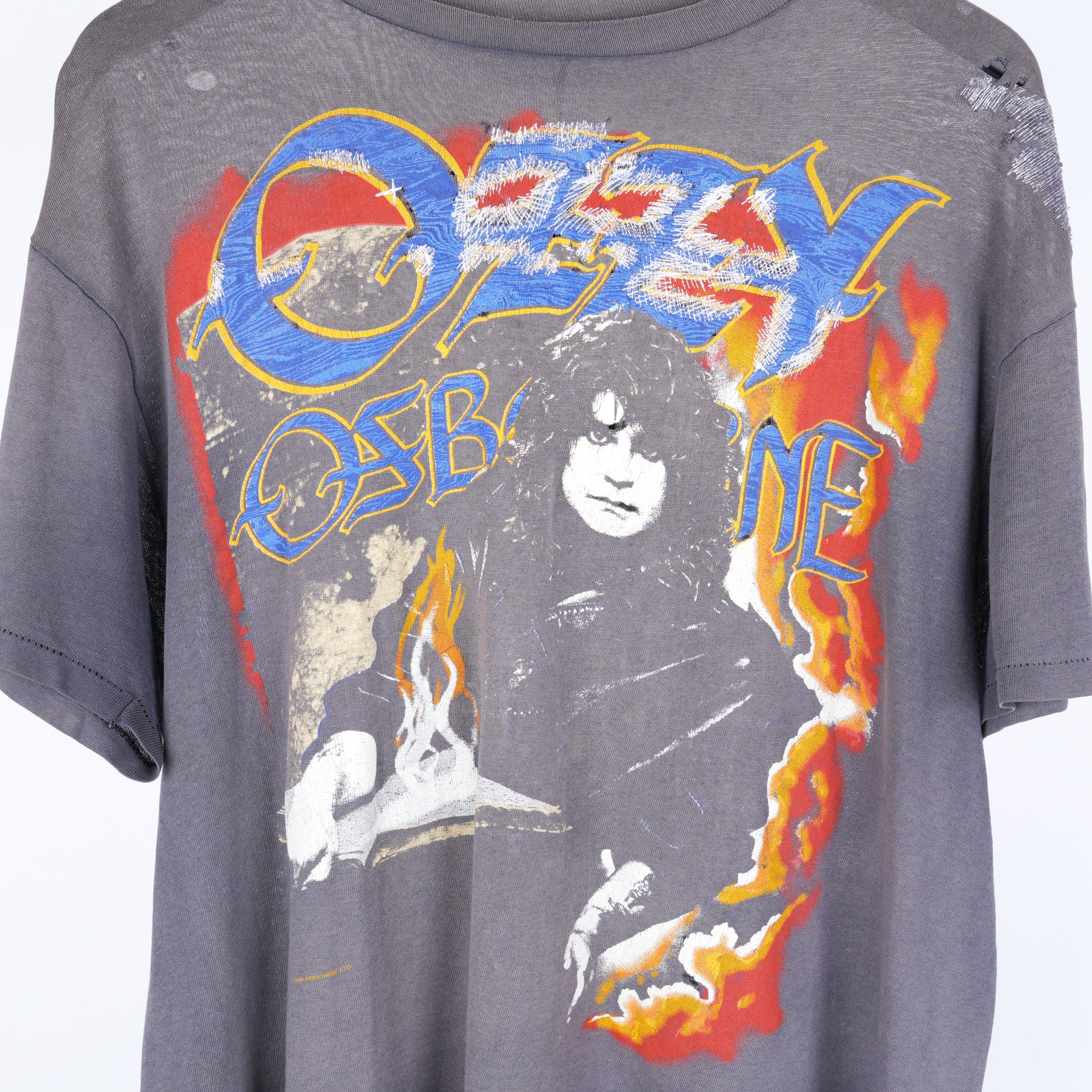 Vintage VINTAGE 1980S OZZY OSBOURNE OZZY IS... CHECKLIST THRASHED FA Size US XL / EU 56 / 4 - 3 Thumbnail