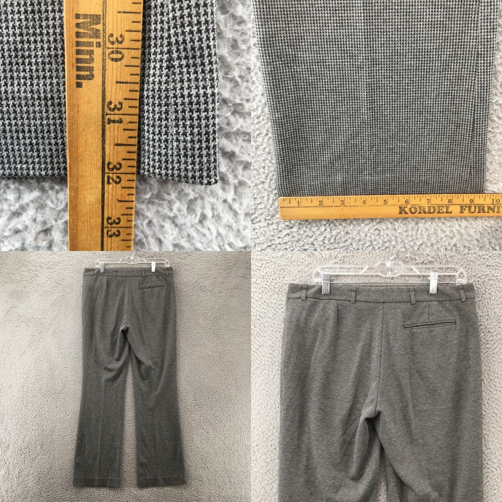Calvin Klein Calvin Klein Chino Flare Pants Womens 8 Gray High Rise Casual Wide Leg Flare Cap Size 30" / US 8 / IT 44 - 8 Thumbnail