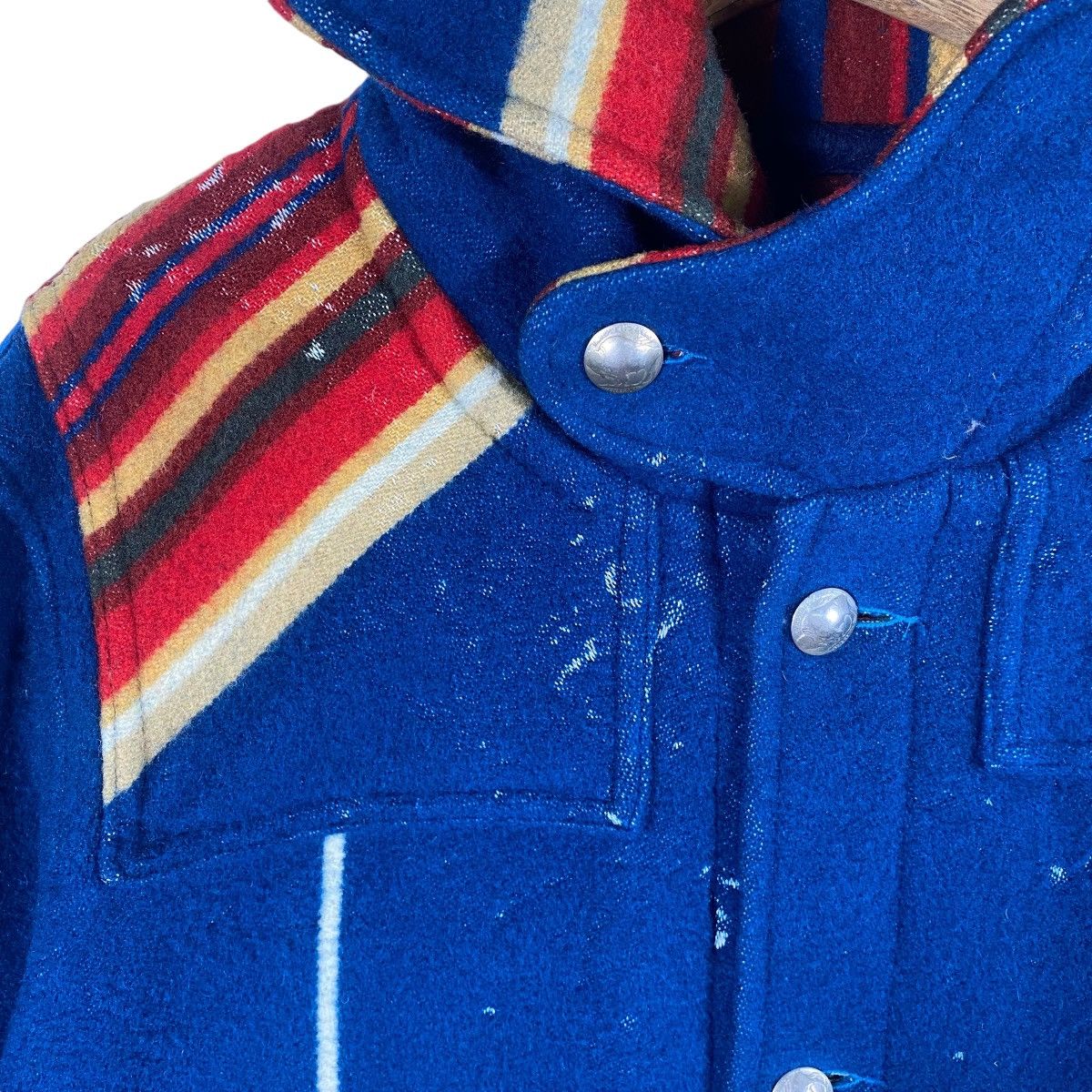 Vintage Vintage 90s Acoustic Native American Wool Hoodie Size US M / EU 48-50 / 2 - 7 Thumbnail