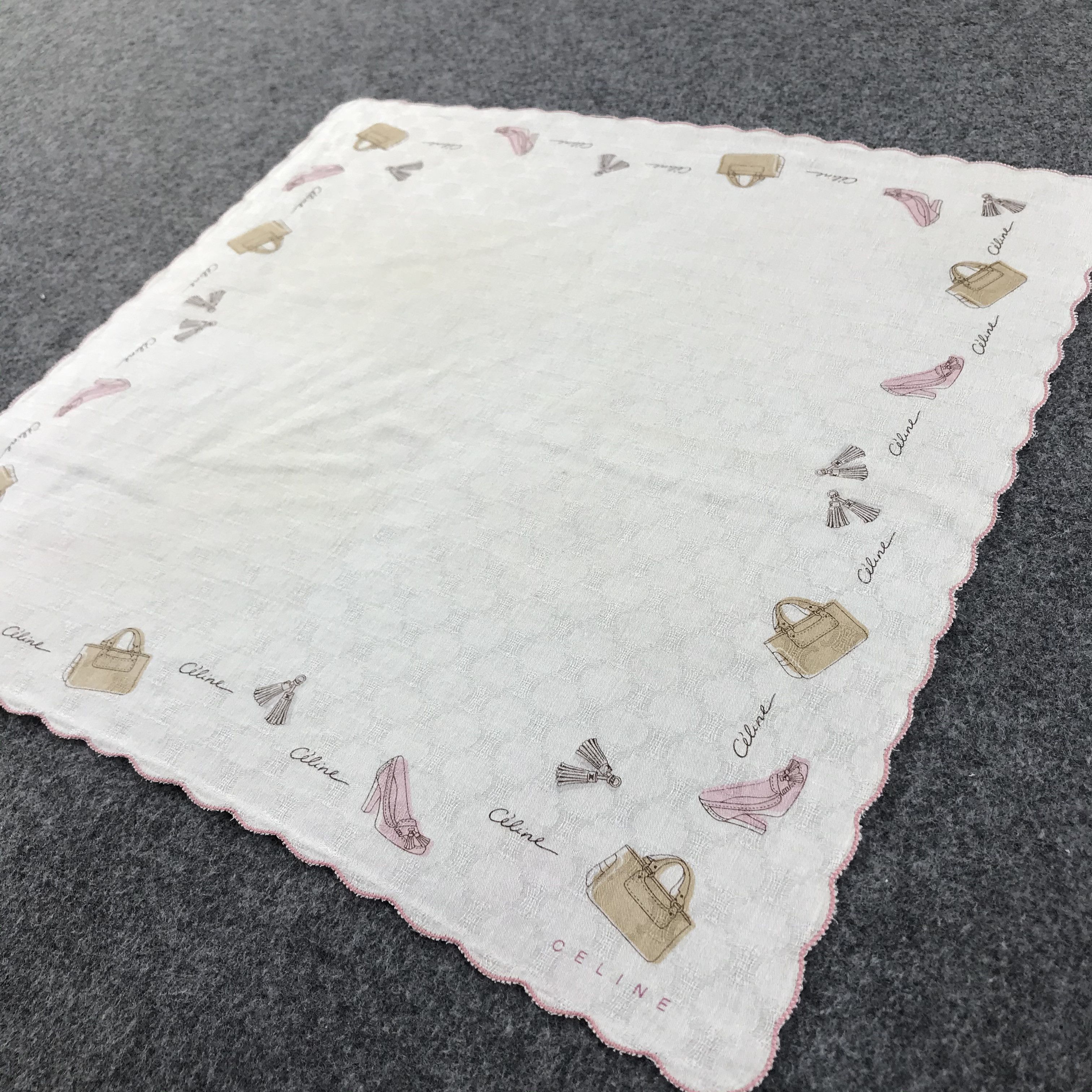Celine Celine Luxury Handkerchief Neckerchief Bandana H217 Size ONE SIZE - 5 Thumbnail