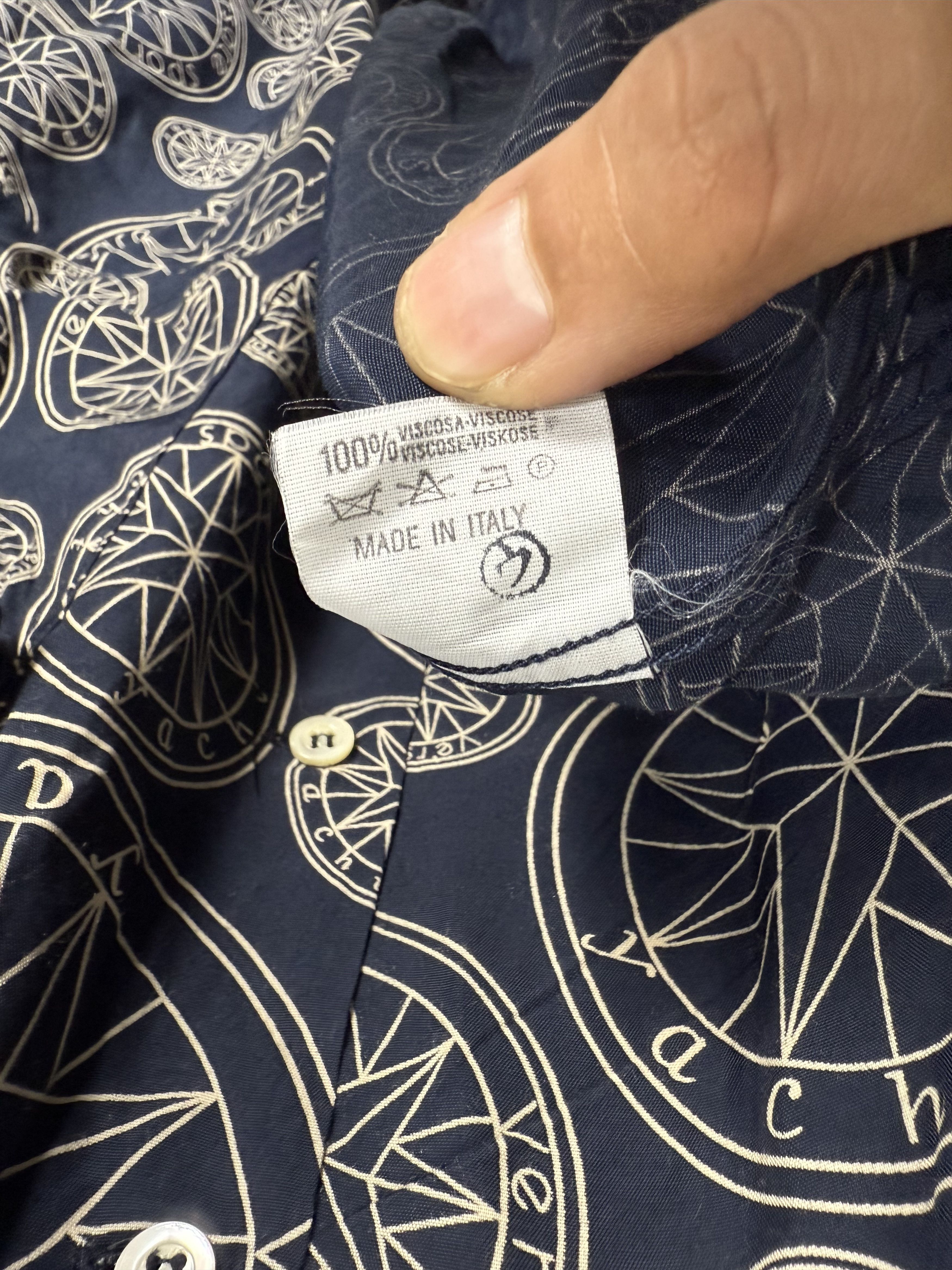 Versace 90s Versace Sport Over Print Logo Shirt Size US M / EU 48-50 / 2 - 7 Thumbnail