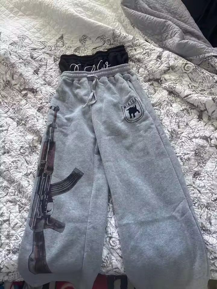 Japanese Brand Grey AK47 Sweatpants V2 Size US 27 - 8 Thumbnail