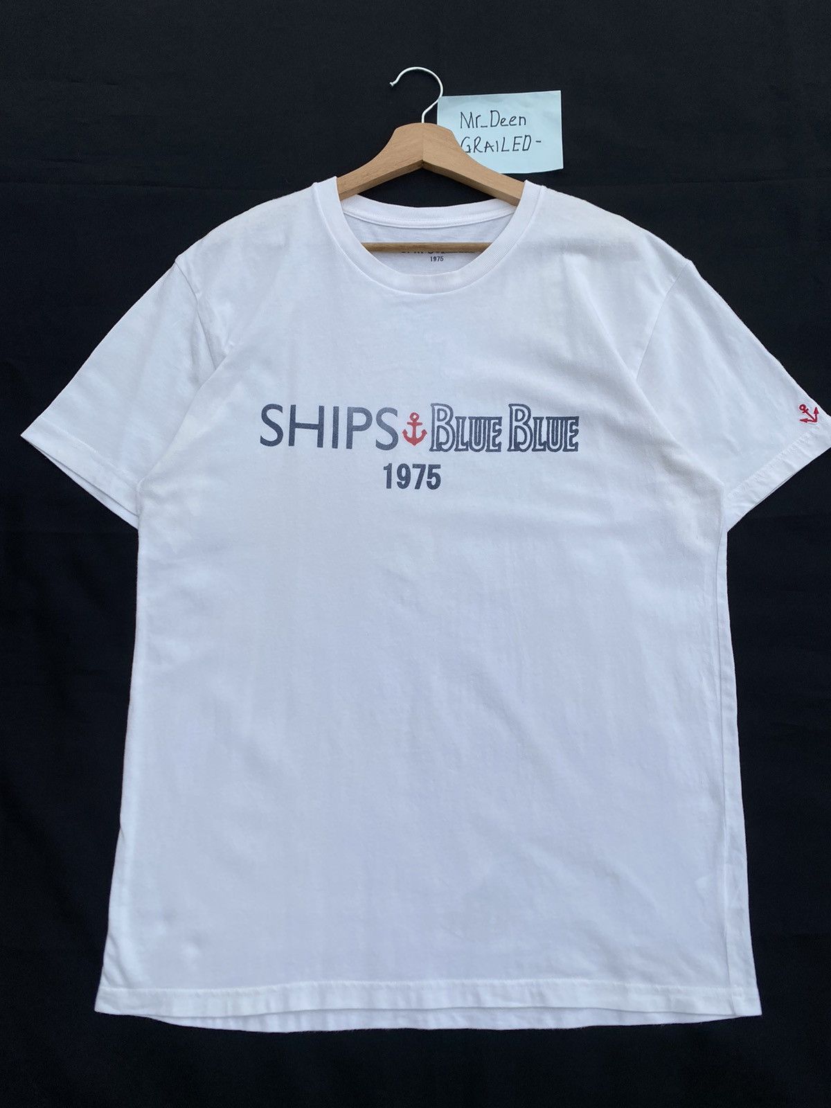 Blue Blue Japan Rare Vintage SHIPS Blue Blue 1975 Tshirt Size US L / EU 52-54 / 3 - 6 Thumbnail