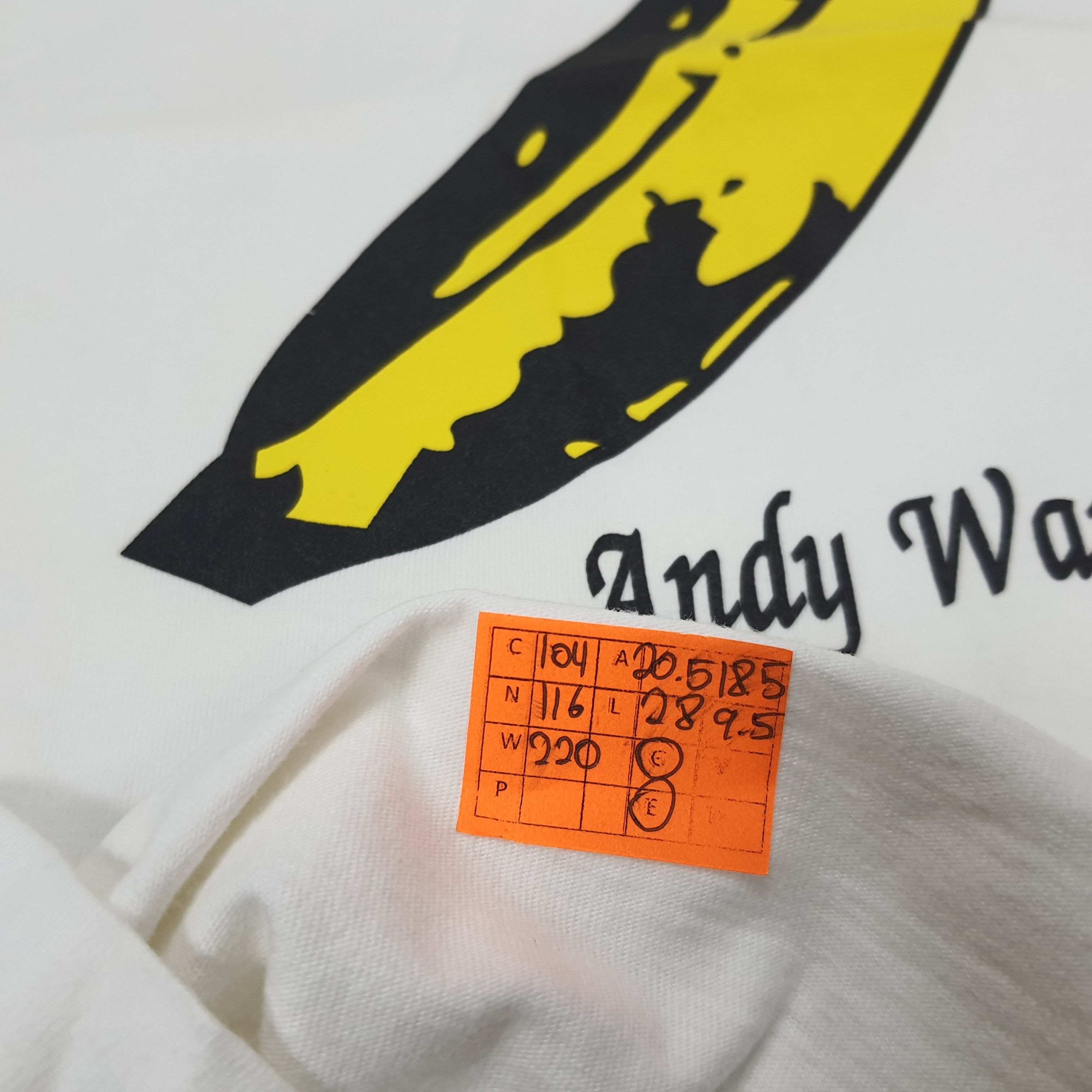 T-shirt Andy Warhol SPRZNY – The Velvet Underground & Nico, Pop Art, Taille M (neuf)