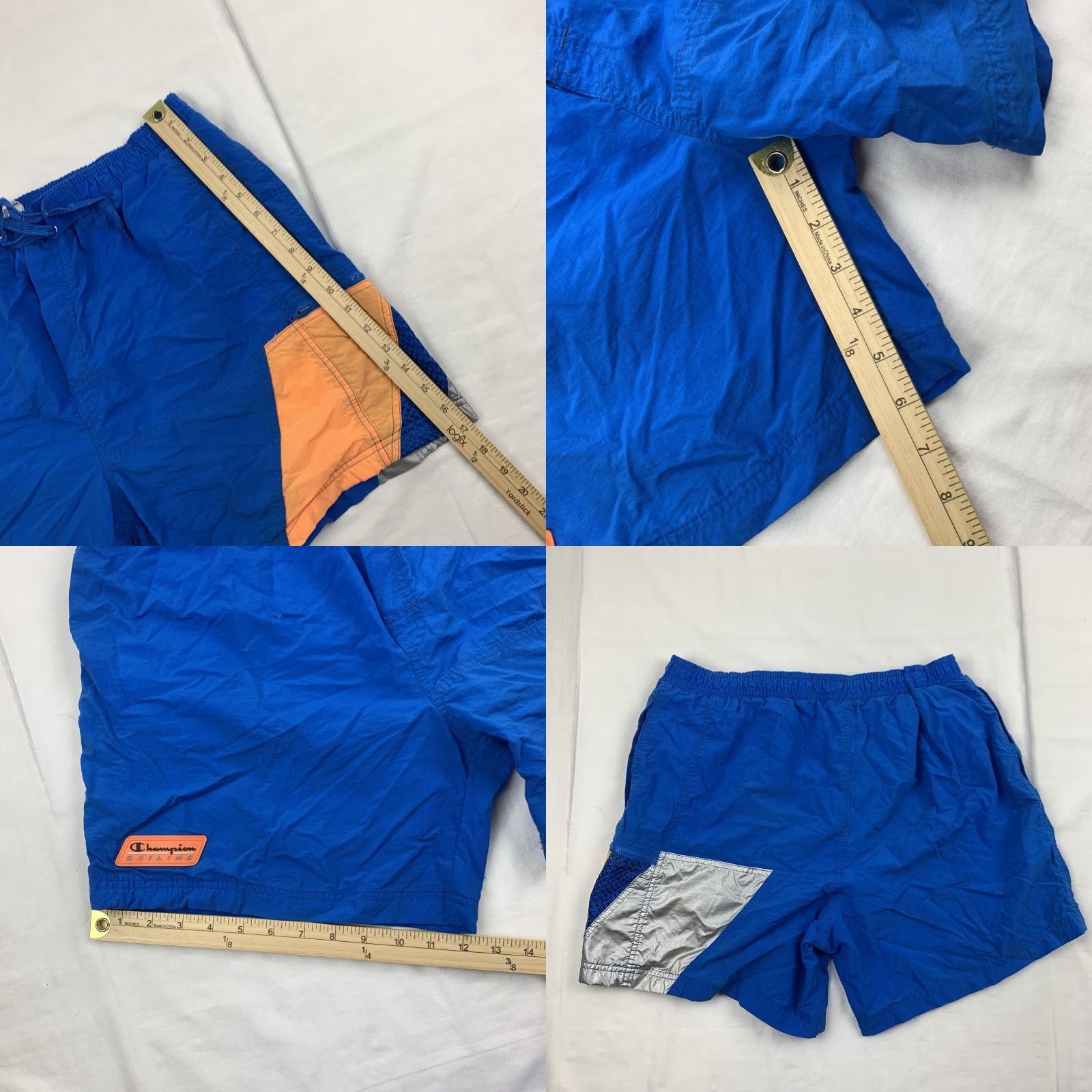 Champion Vintage Champion Sailing Swim Trunks Adult Large Blue Swim Suit Shorts 90s USA Size US 33 - 8 Thumbnail