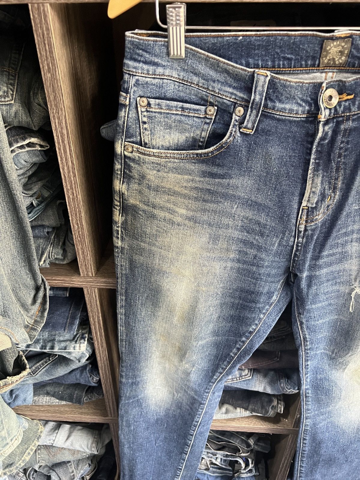 Japanese Brand 🔥Back Number Distressed Denim Size US 34 / EU 50 - 5 Thumbnail