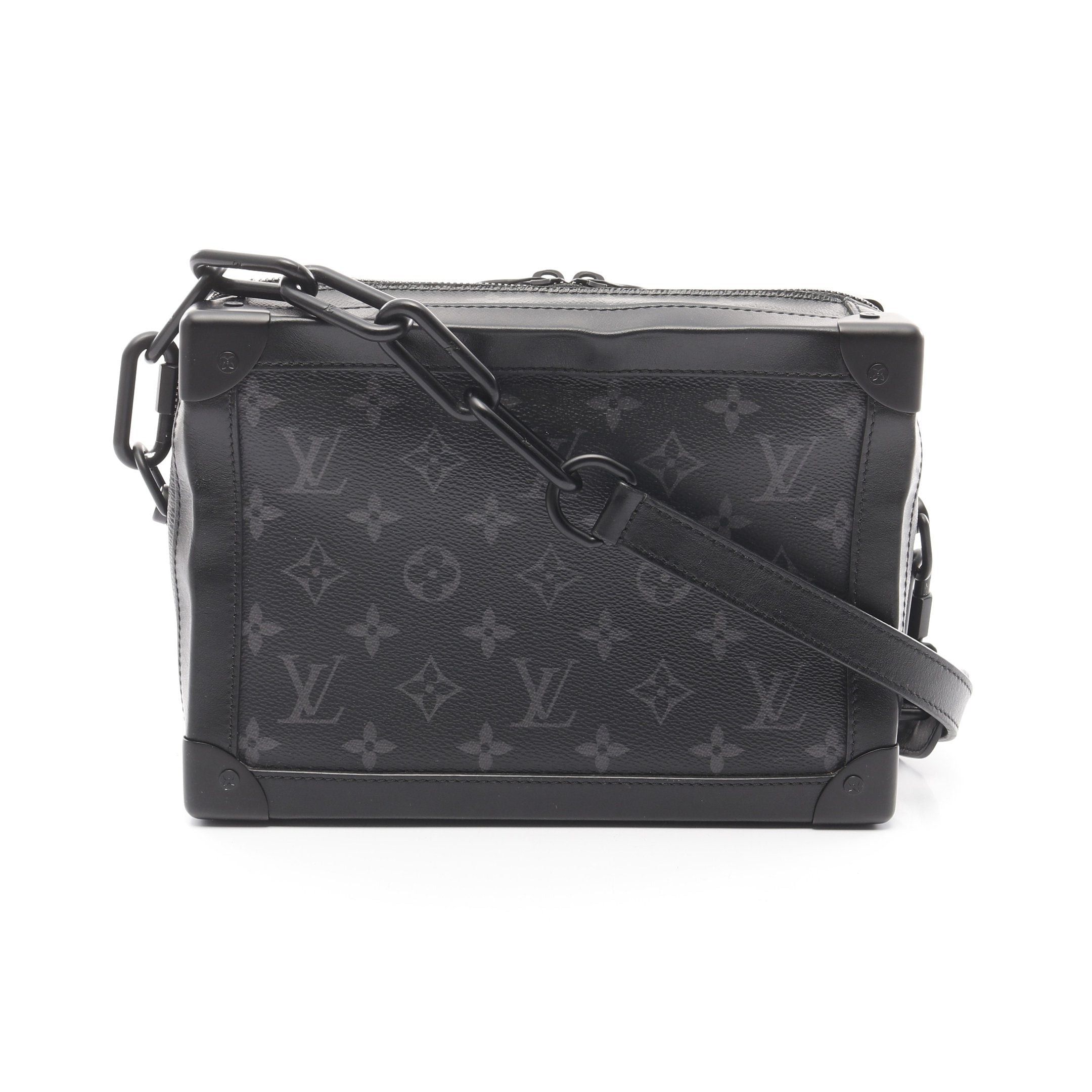 Louis Vuitton Louis Vuitton Soft Trunk Monogram Eclipse Noir Shoulder Bag Leather Black Size ONE SIZE - 1 Thumbnail