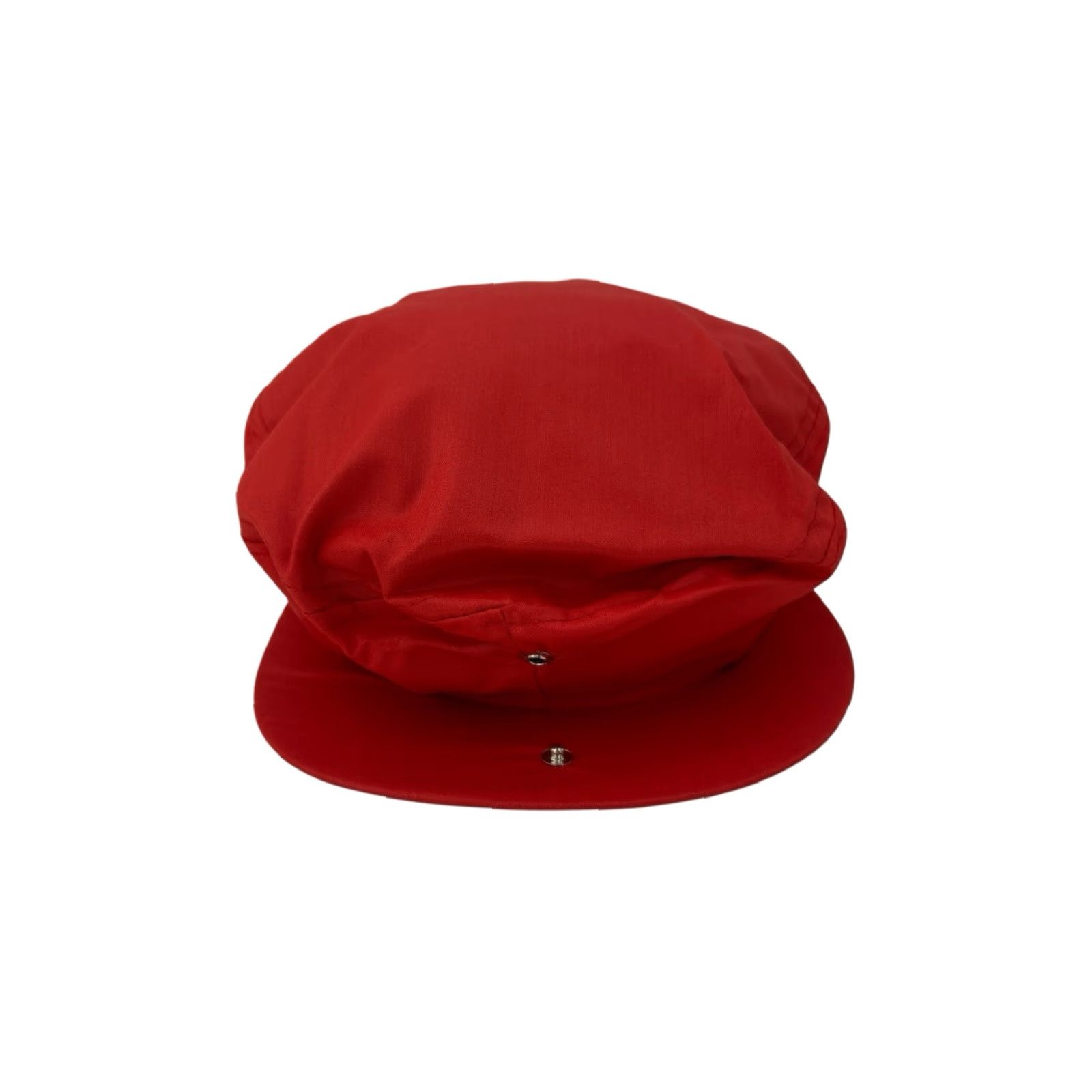 Vintage VINTAGE Cabbie Driver's Flat Cap Hat Adult M Red 90s Deadstock NWOT Made in USA Mens Size ONE SIZE - 4 Thumbnail
