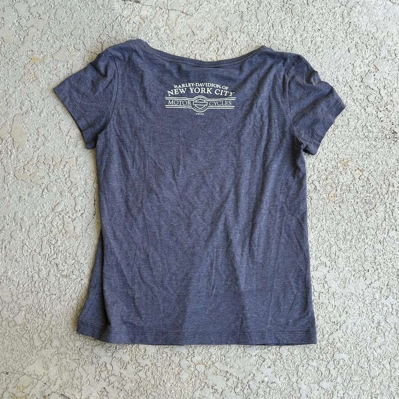 Harley Davidson Vintage Y2K Harley Davidson Short Sleeve Gray Tee. Sz M Size M / US 6-8 / IT 42-44 - 3 Thumbnail