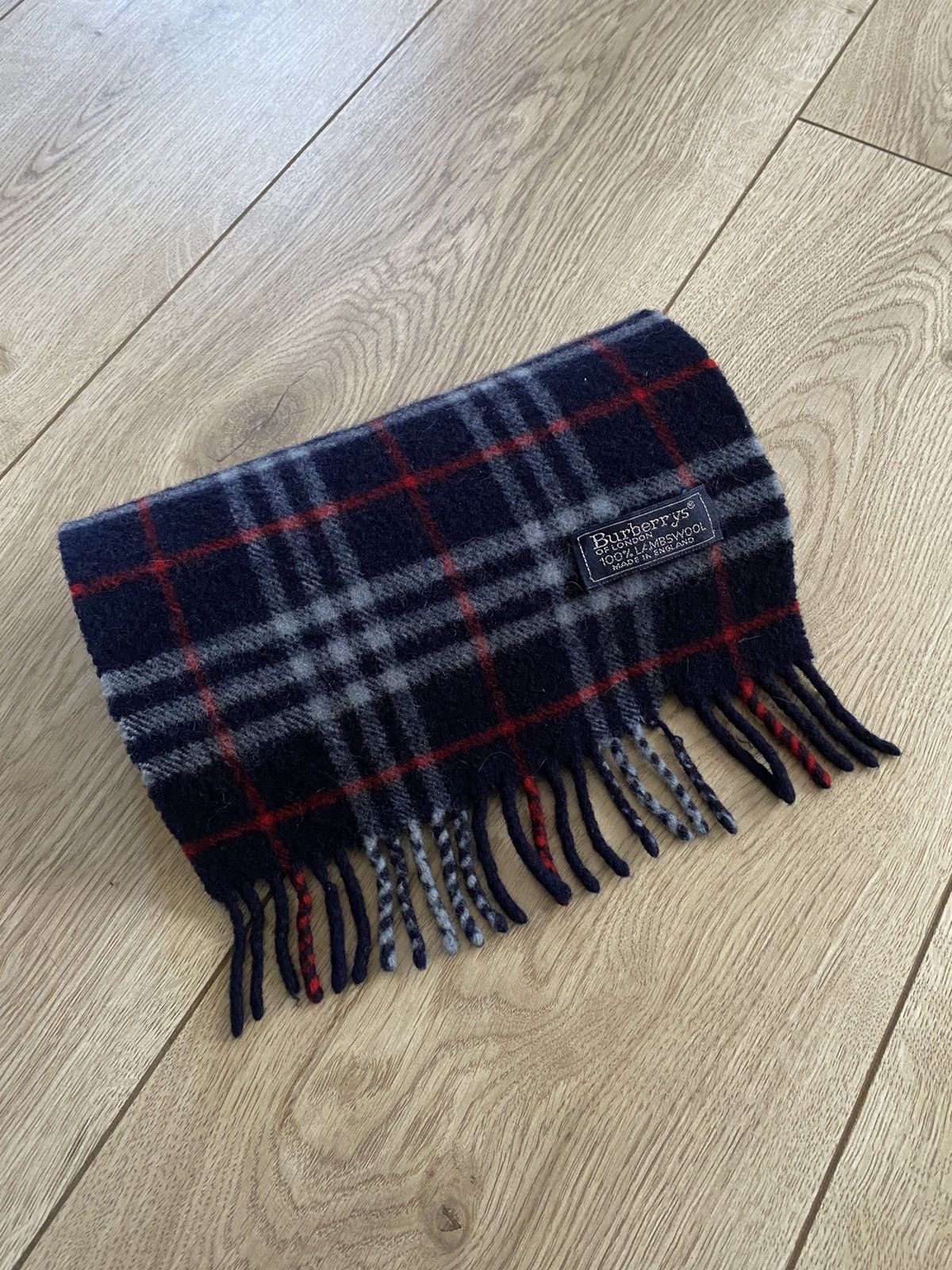 Burberry Vintage Burberrys Scarf Wool Made In England Size ONE SIZE - 1 Thumbnail