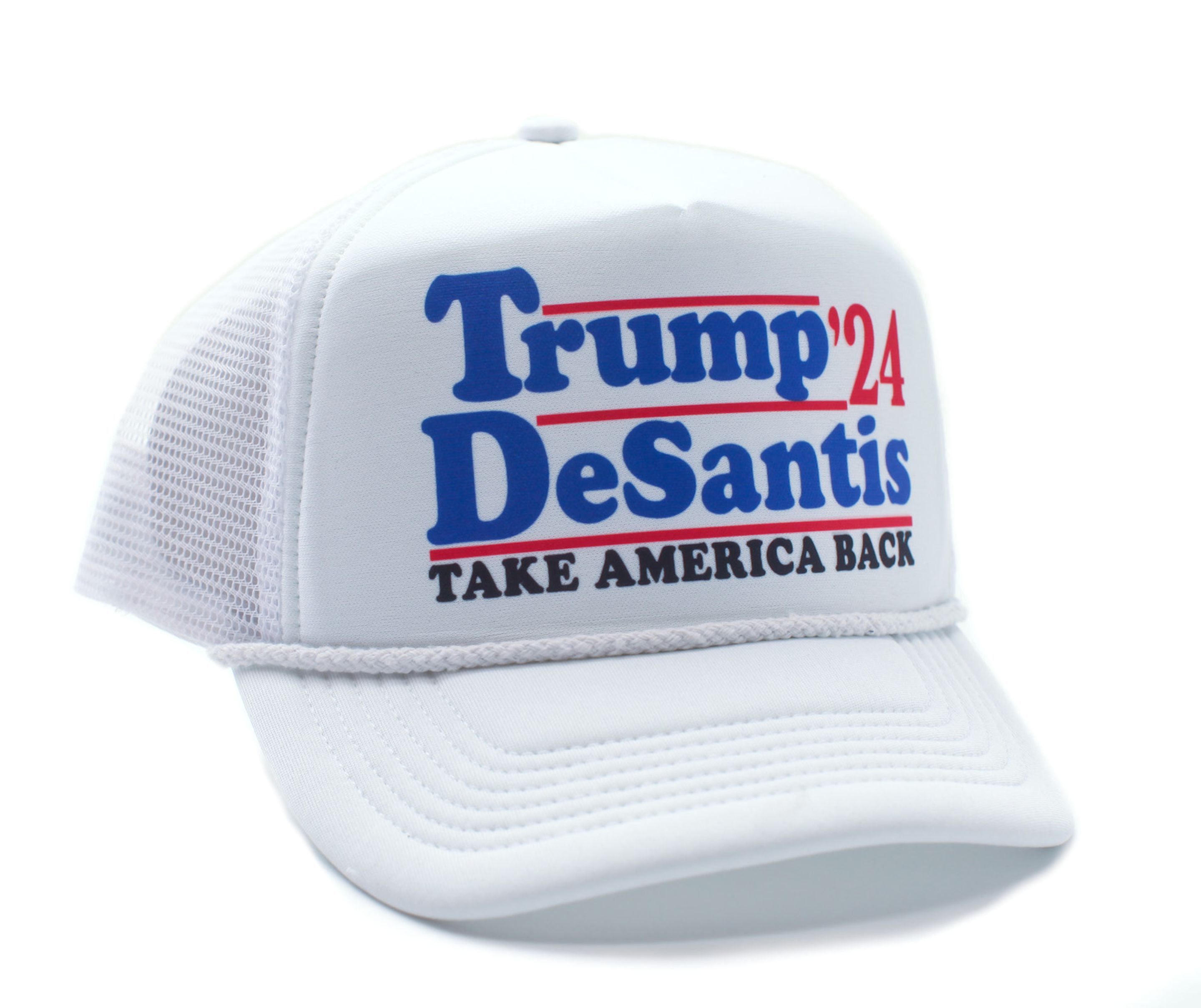 Other Trump DeSantis 2024 Hat Take America Back Cap White Size ONE SIZE - 1 Preview