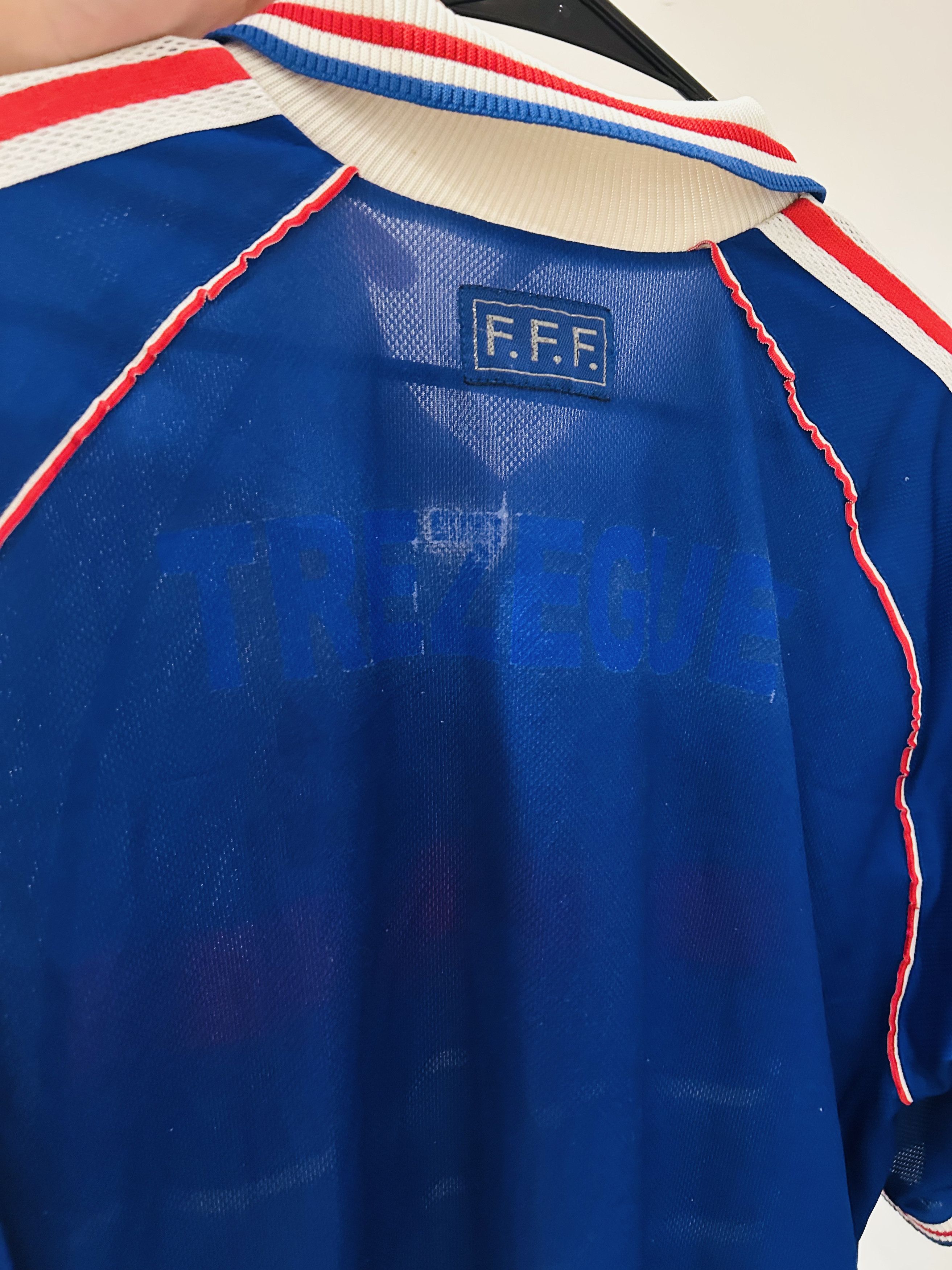 Adidas France 1998 home jersey Size US L / EU 52-54 / 3 - 5 Thumbnail