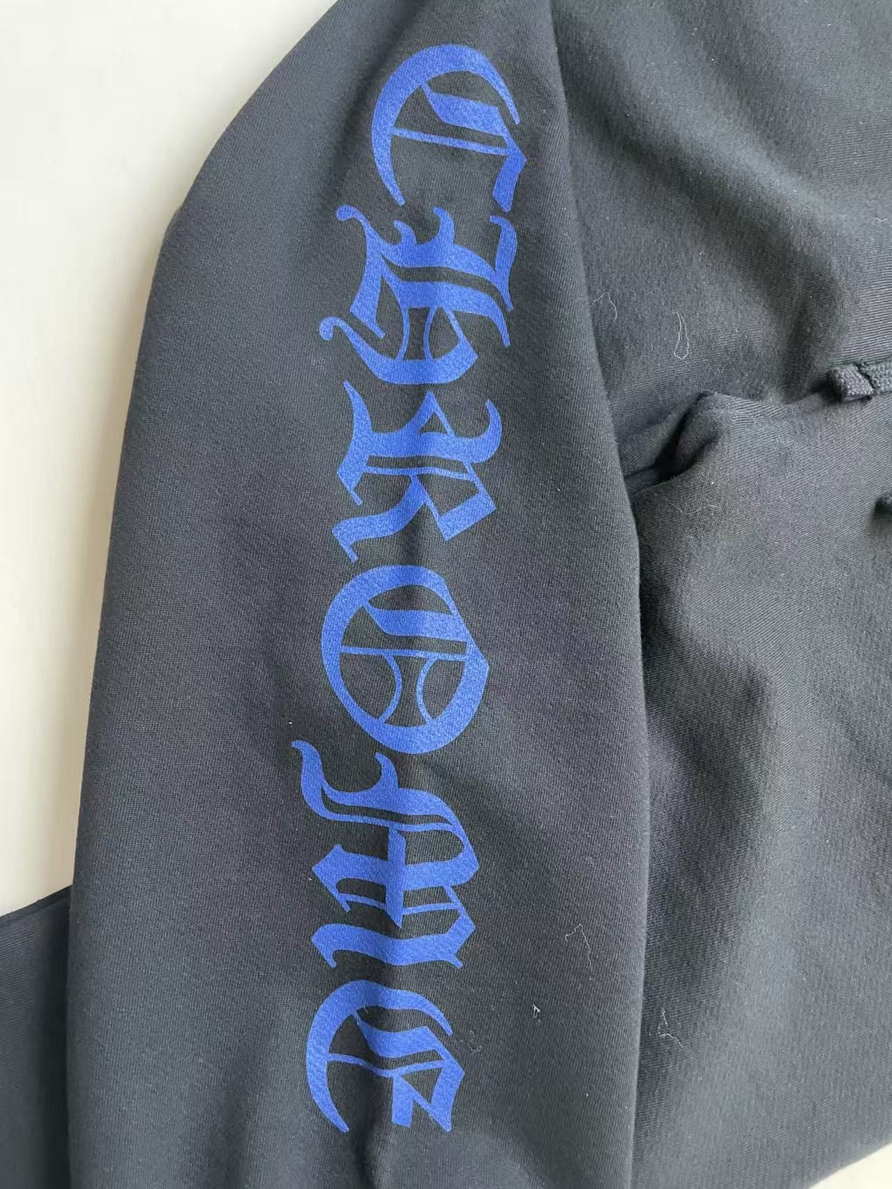 Chrome Hearts Chrome Hearts Blue Horseshoe Script Black Sweatpants Size 36" / US 14 / IT 50 - 3 Thumbnail