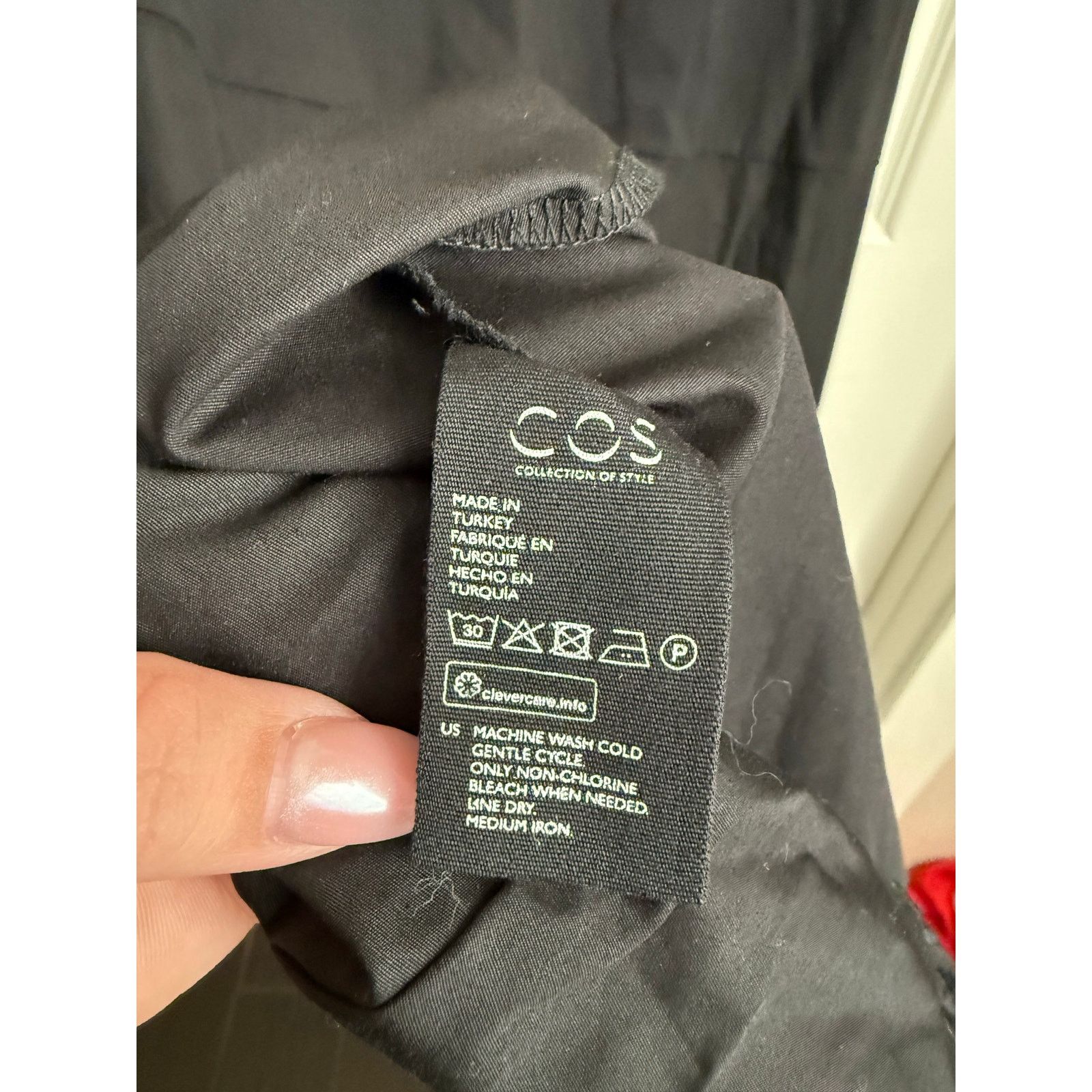 Cos COS Black Sleeveless Woven-Panel Midi Dress S Minimalist Size S / US 4 / IT 40 - 7 Thumbnail