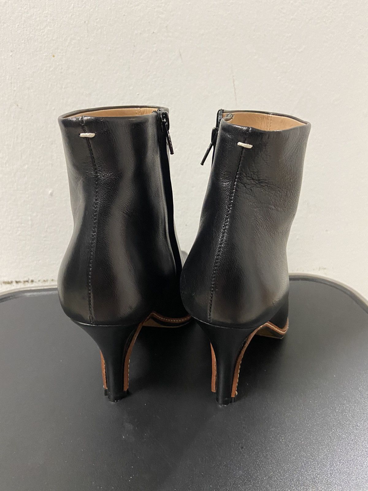 Designer × Maison Margiela Maison Martin Margiela Ankle Boot Black Leather Womens 37 Size US 7 / IT 37 - 4 Thumbnail