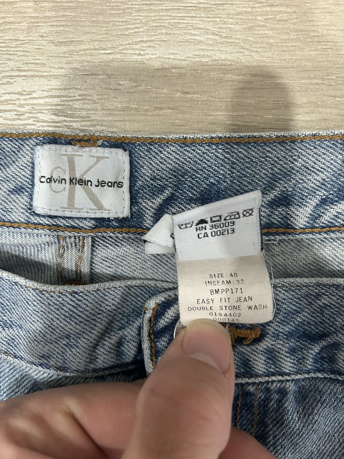 Calvin Klein Calvin Klein light blue jeans Size US 40 / EU 56 - 2 Thumbnail