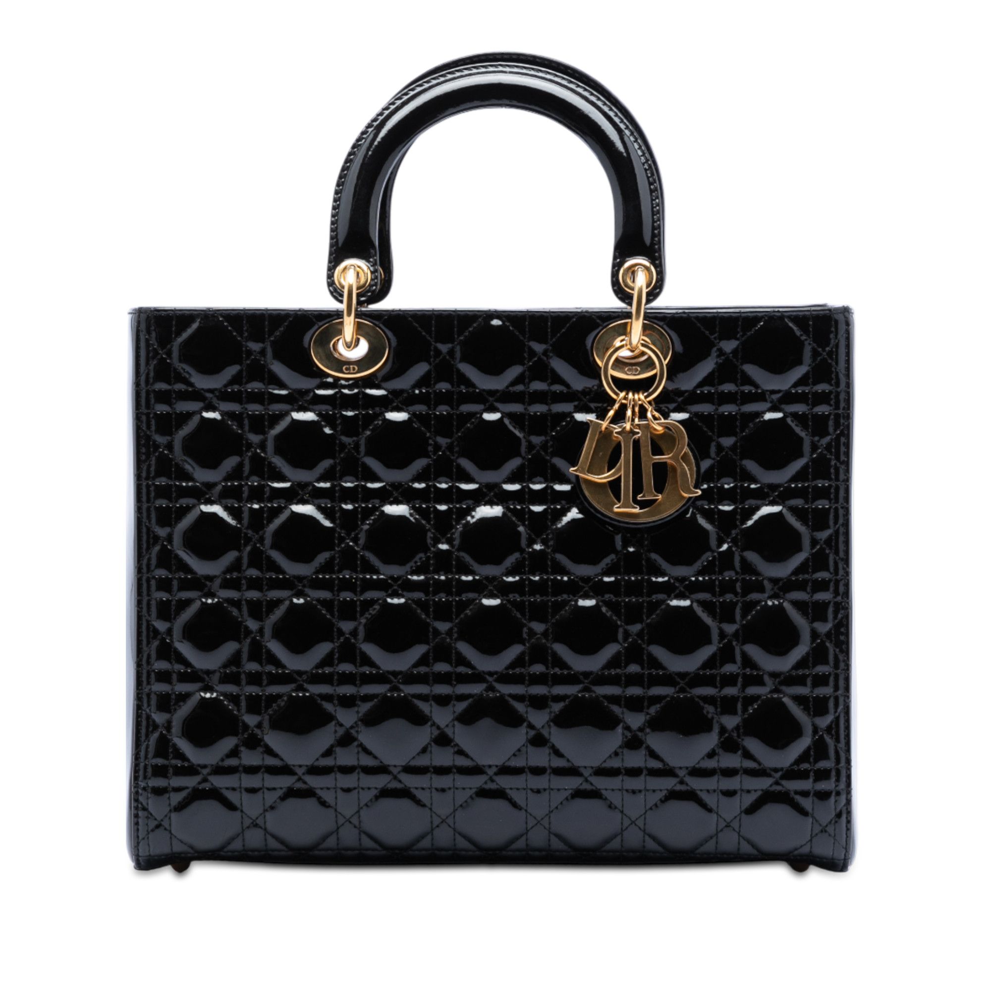 Dior Dior Large Patent Cannage Lady Dior Size ONE SIZE - 1 Thumbnail