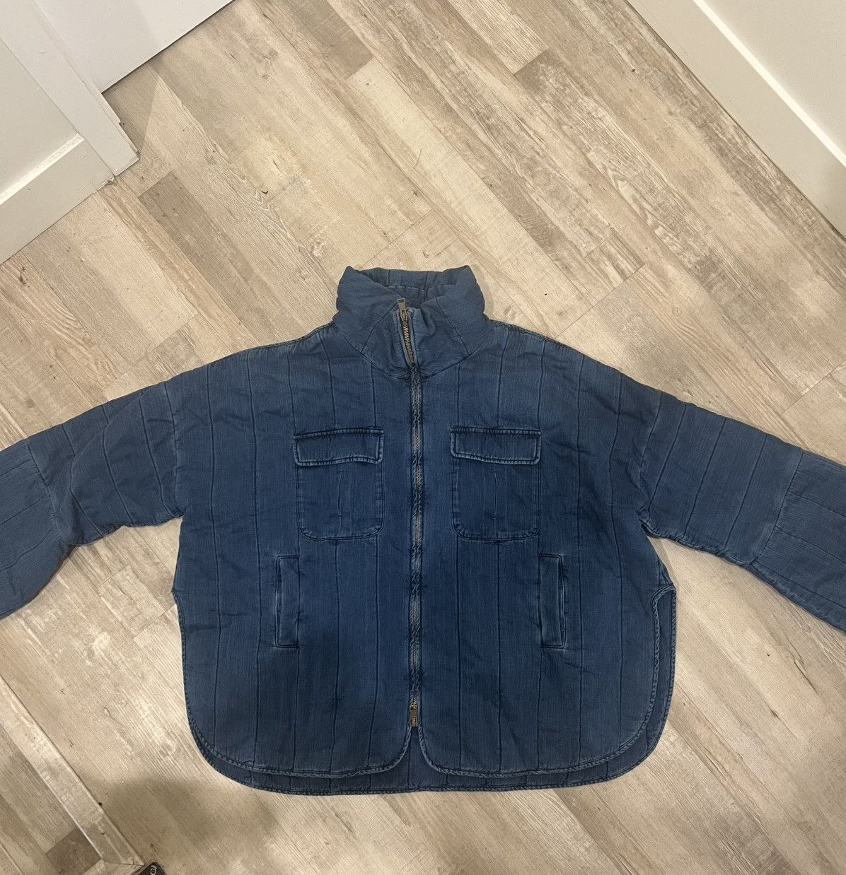 Chloe Chloé Quilted Denim Jacket Size M / US 6-8 / IT 42-44 - 2 Thumbnail