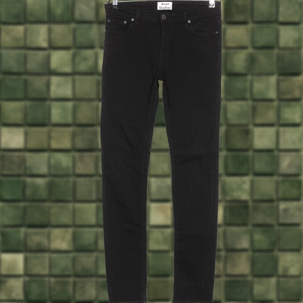 ACNE STUDIOS FLEX BLACK Skinny Jeans Men Size W30 L32 Stretch DZ7879 Jeans