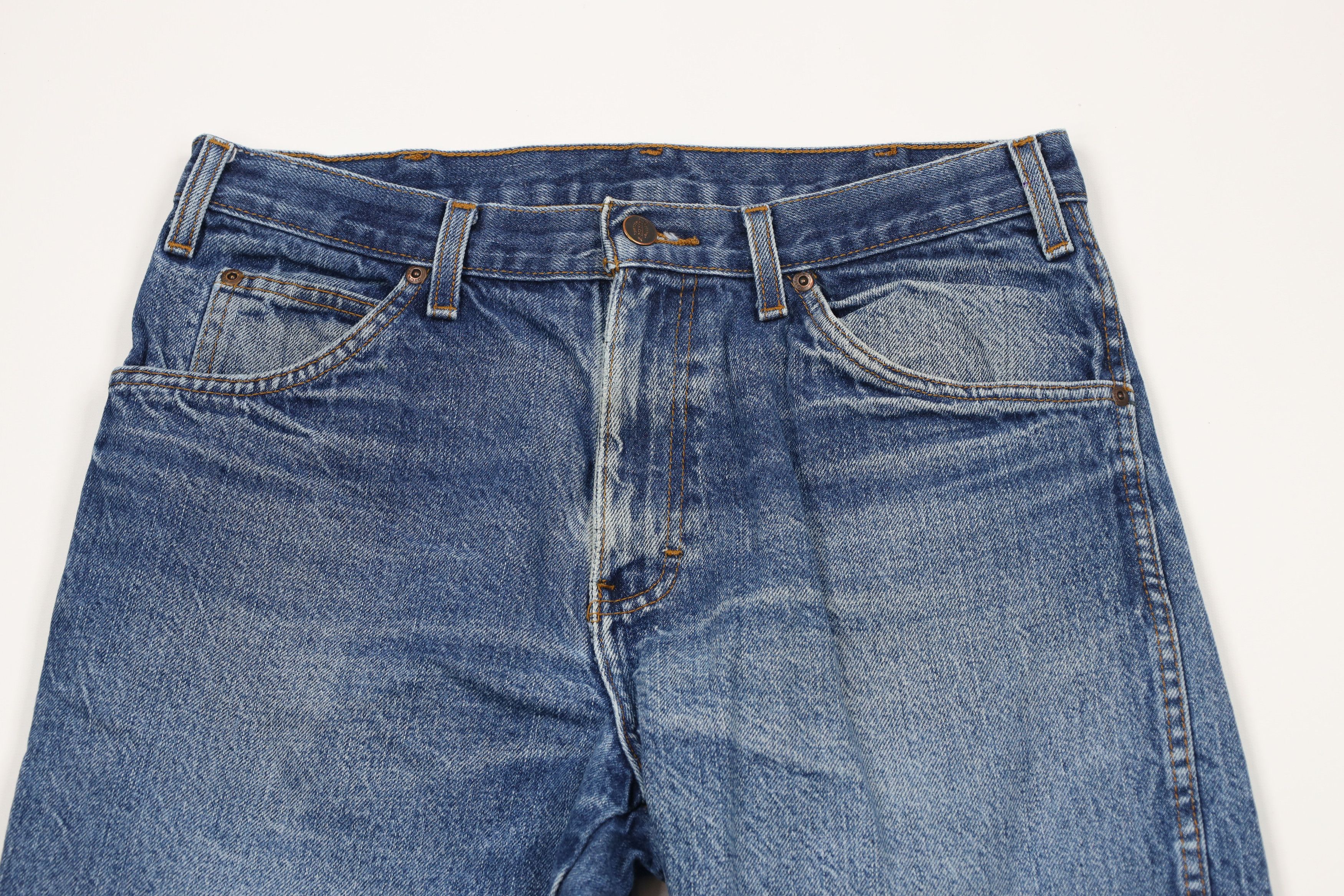 Dickies × Vintage Vintage Y2K Dickies Spell Out Straight Leg Denim Jeans Blue Size US 32 / EU 48 - 2 Thumbnail