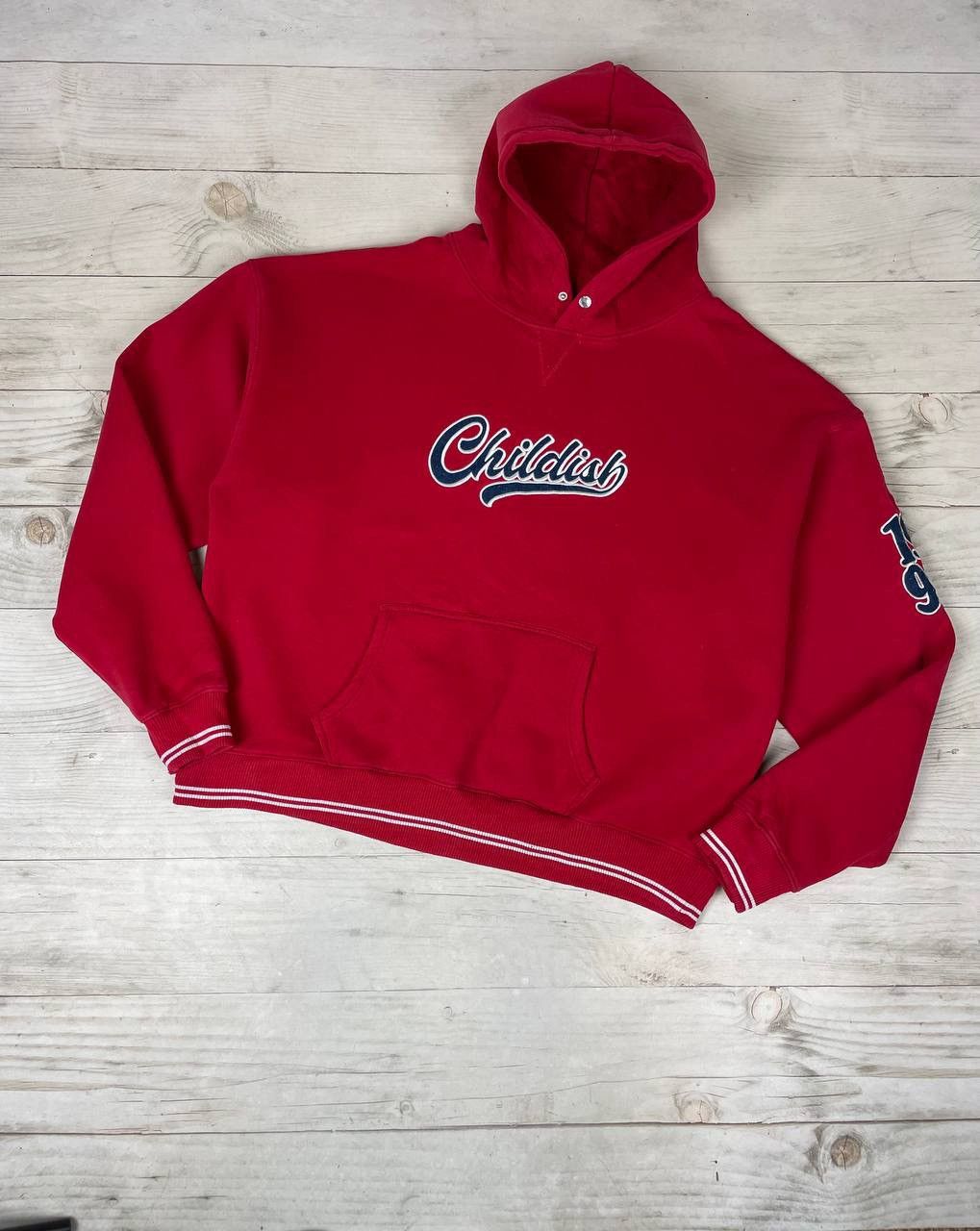 Vintage Vintage Childish 1995 Hoodie Big Logo Y2K Men Size 3XL Red Size US XXL / EU 58 / 5 - 2 Thumbnail