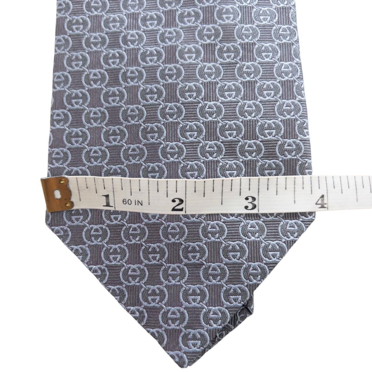 Gucci Vintage Gucci Monogram Silk Tie Size ONE SIZE - 5 Thumbnail
