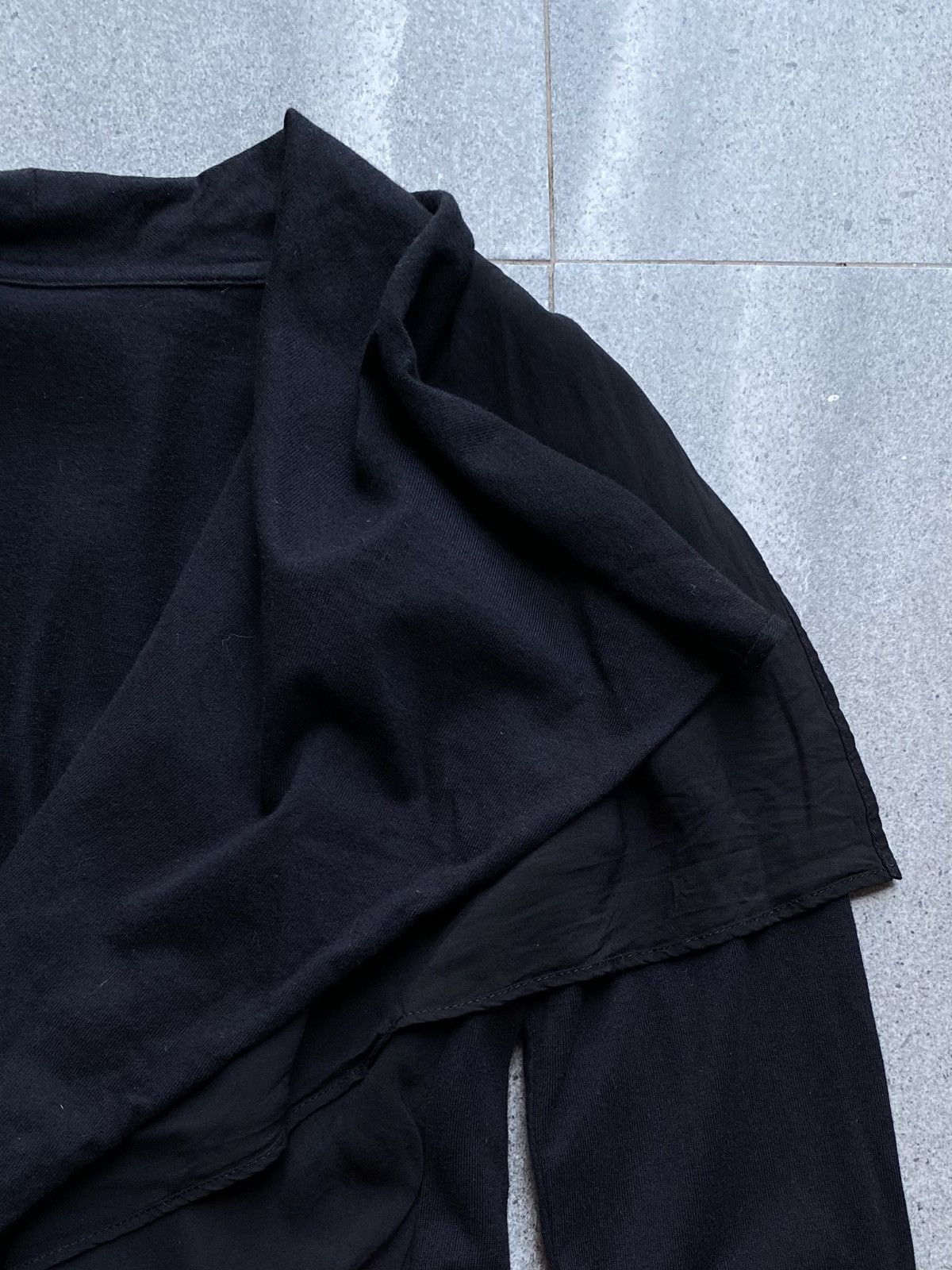 Ground Y Ground Y Black Draped Asymmetrical Jacket Size S / US 4 / IT 40 - 5 Thumbnail