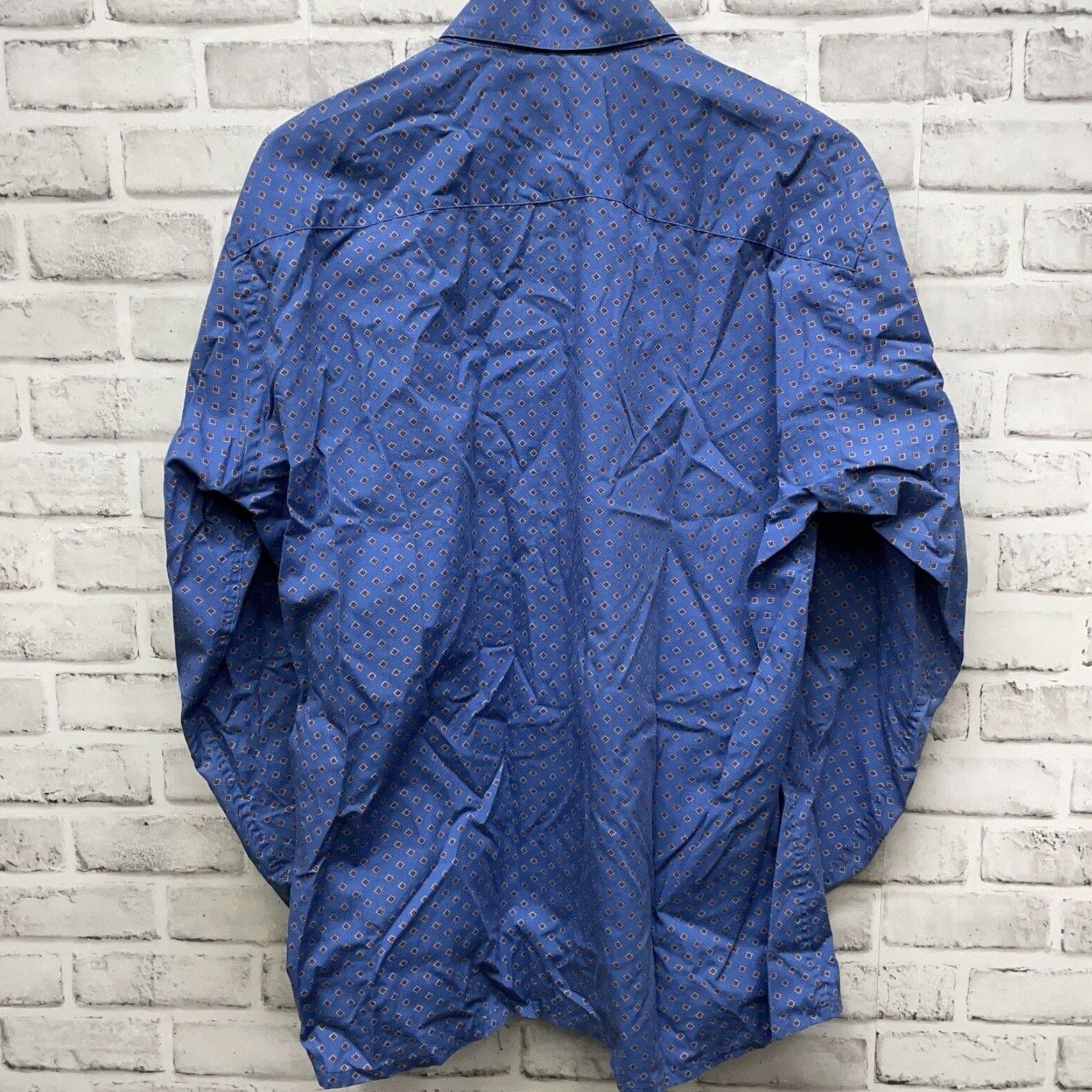 Vintage John Henry Shirt Mens Western Blue Cotton Long Sleeve Button-Up XL Button-Down Collar Size US XL / EU 56 / 4 - 5 Thumbnail